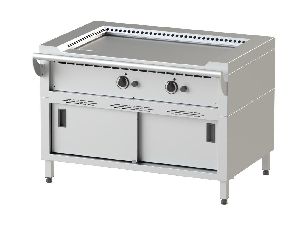 TEPPAN YAKI JUMBO GAZ SOUBASSEMENT - ACIER FE 510 - 14 kW