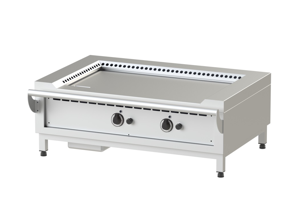 TEPPAN YAKI JUMBO GAZ PORTABLE - ACIER FE 510 - 14 kW