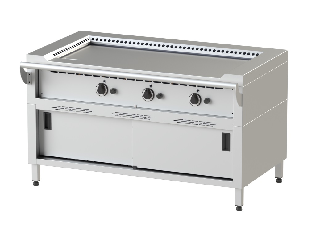 TEPPAN YAKI JUMBO GAZ SOUBASSEMENT - ACIER FE 510 - 21 kW
