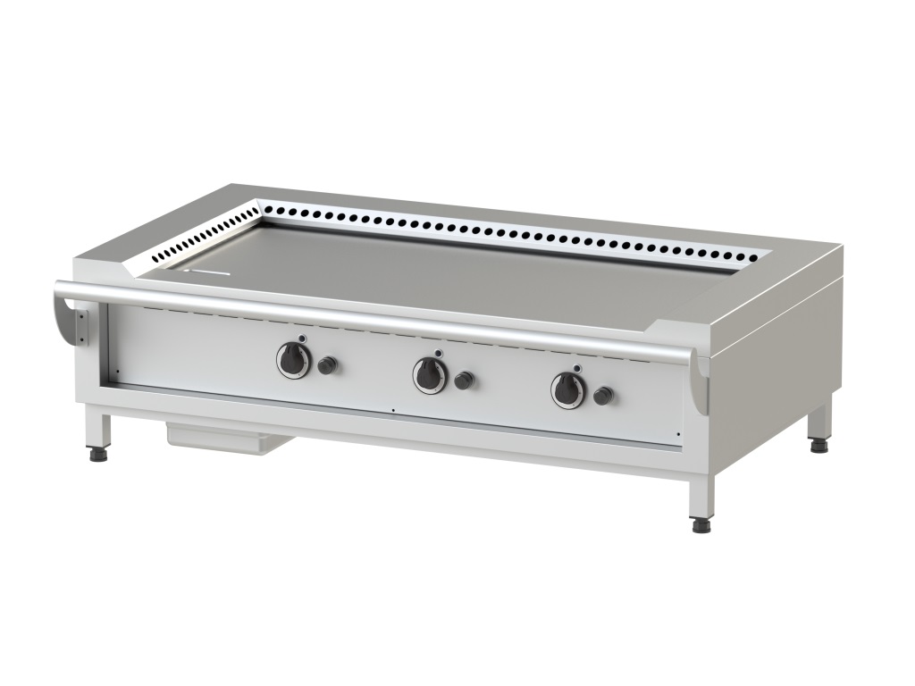 TEPPAN YAKI JUMBO GAZ PORTABLE - PLAQUE ACIER FE 510 - 21kW