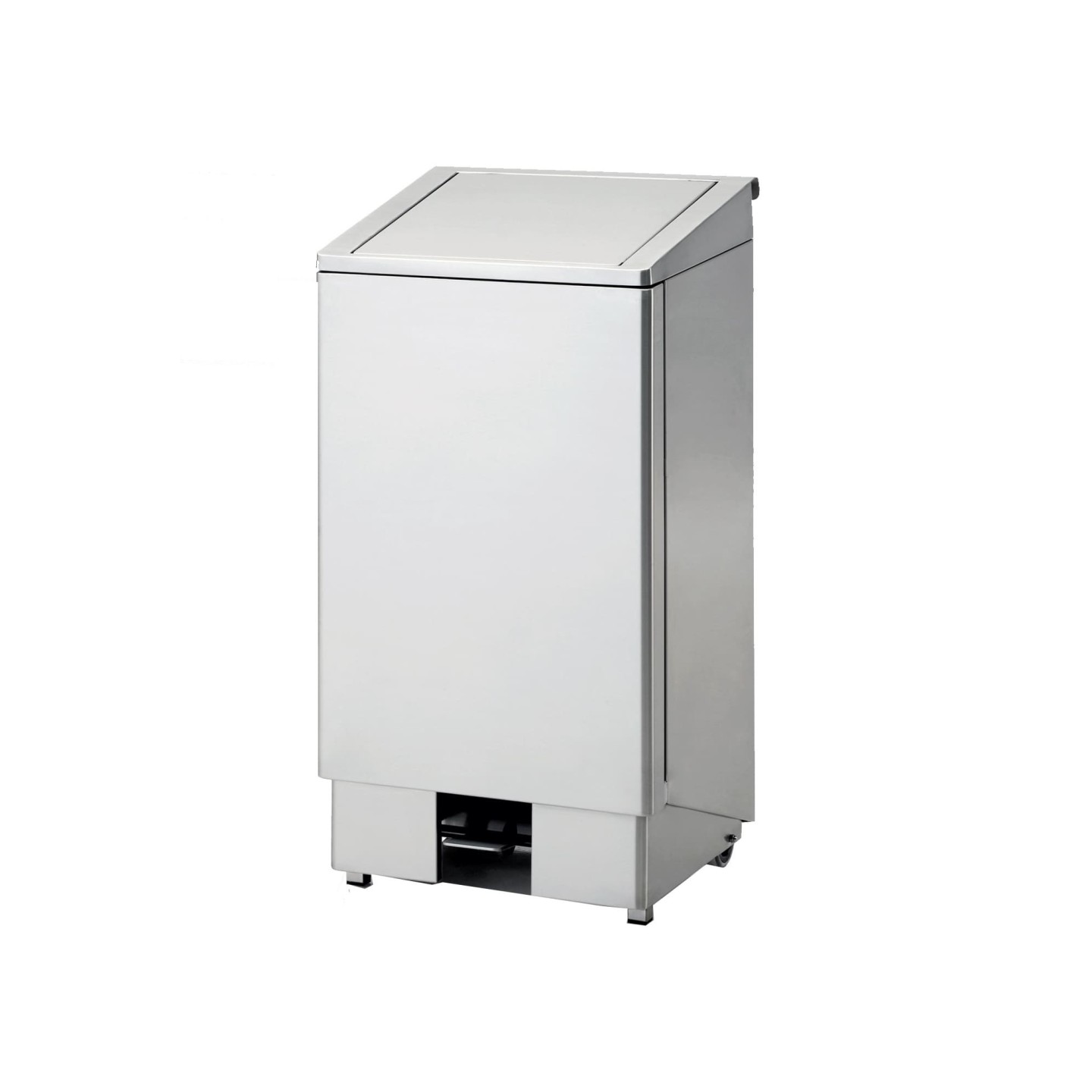 POUBELLE INOX MOBILE - 120 L