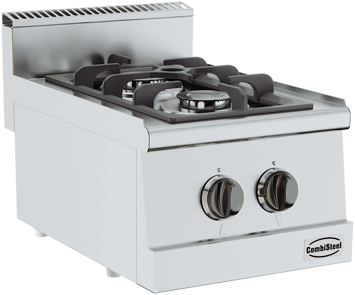 BASE 600 CUISINIÈRE À GAZ 2 BR. COMBISTEEL 7178.0005