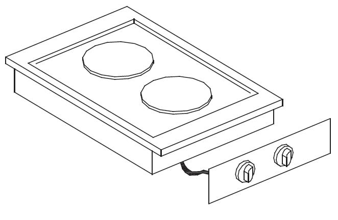 CUISINIÈRE ÉL. 2 PL. COMBISTEEL 7266.0025