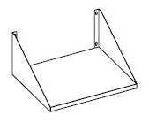 ÉTAGÈRE POUR MICRO-ONDE POUR 7455.1662 COMBISTEEL 7452.1102
