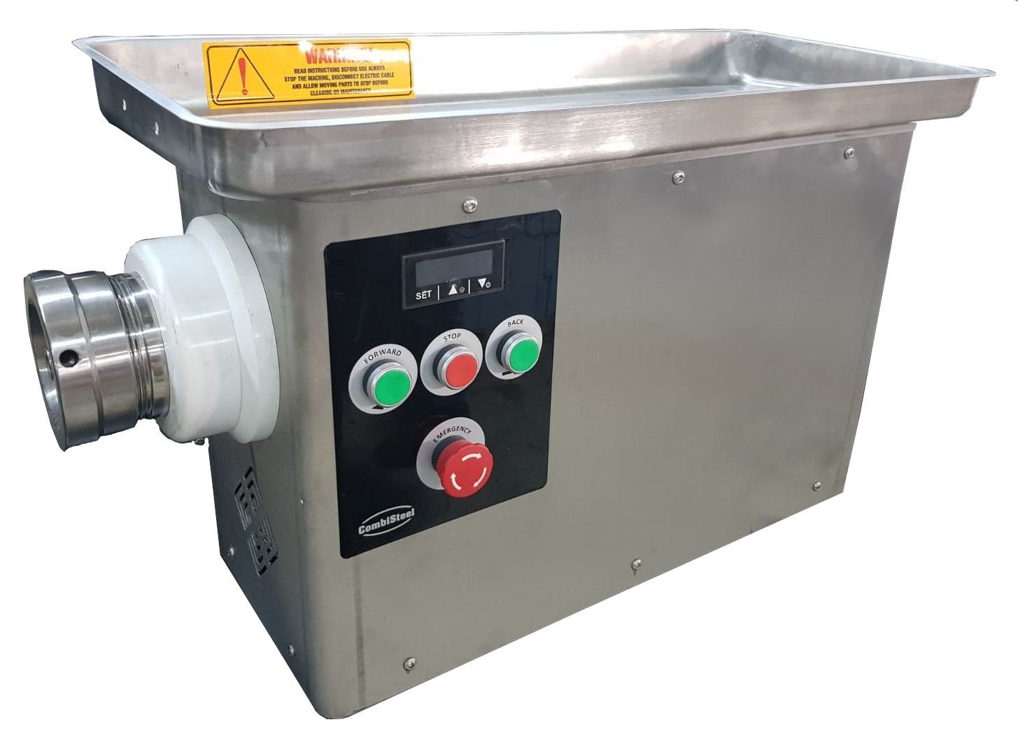 HACHOIR 22 - 400 KG/H - 230V  AVEC TÊTE EN ACIER RÉFRIGÉRÉE INOXYDABLE COMBISTEEL 7054.0060