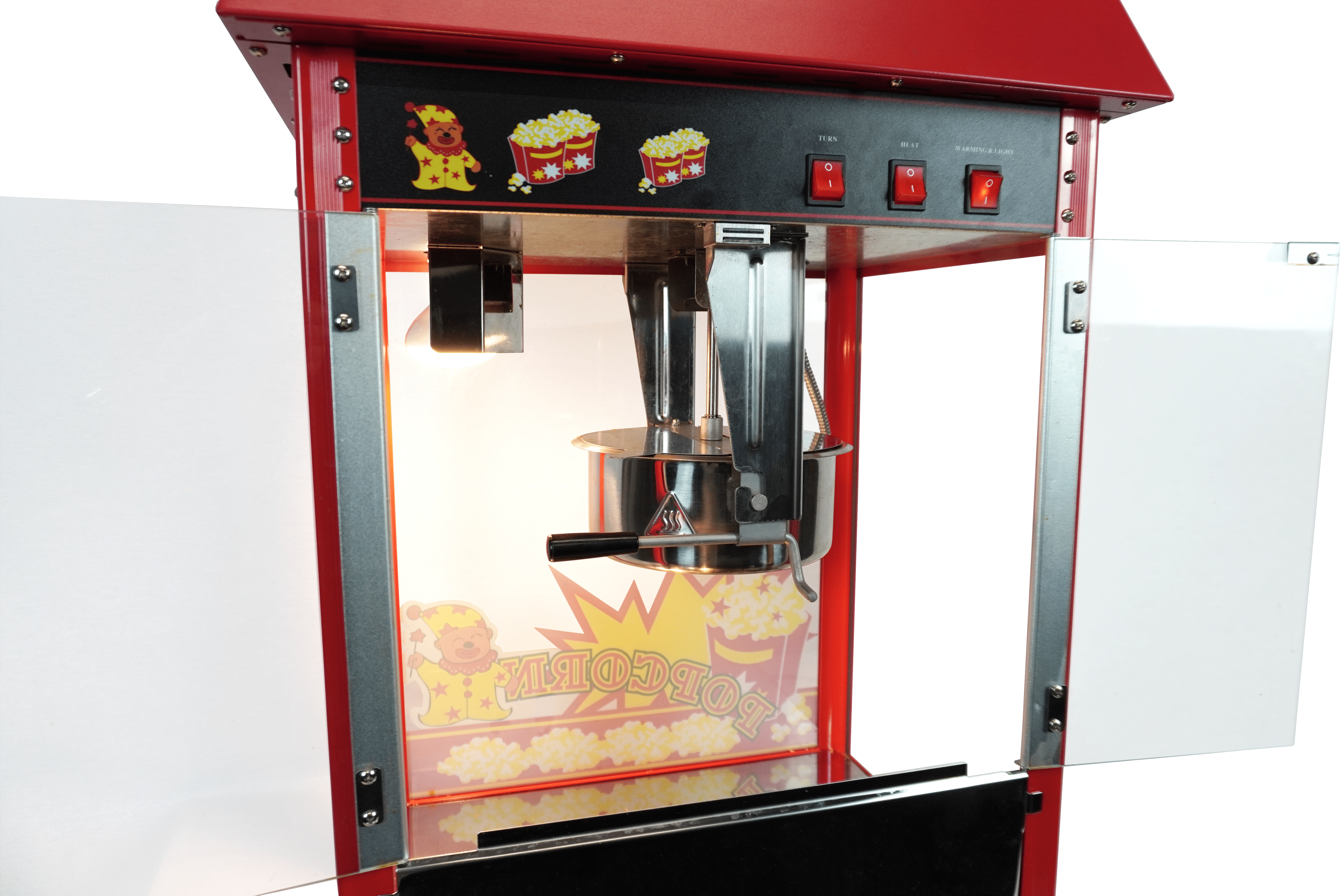 APPAREIL POPCORN INCLUS ROULETTES COMBISTEEL 7455.0815