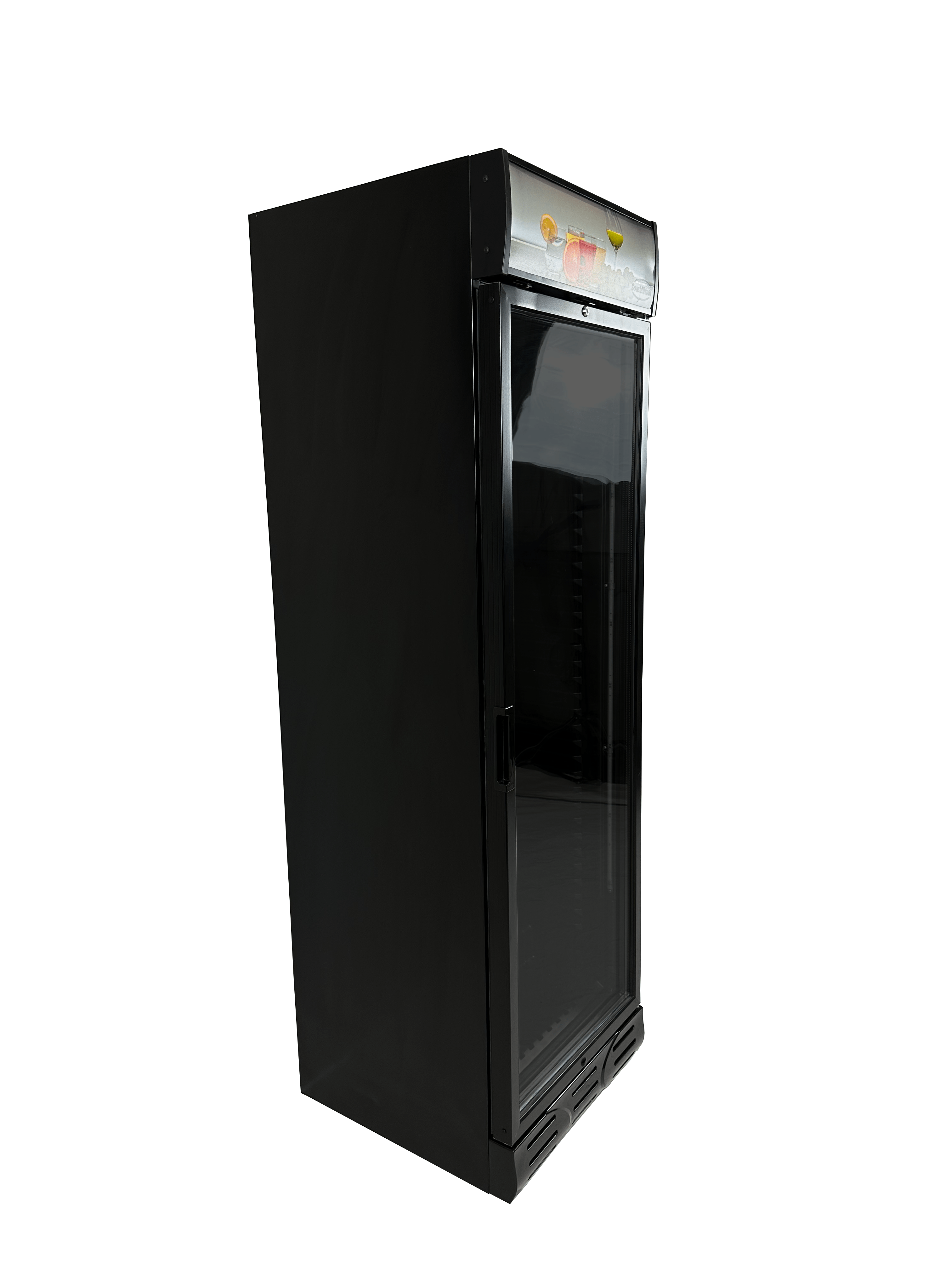 RÉFRIGÉRATEUR 1 PORTE EN VERRE NOIR COMBISTEEL 7464.0090