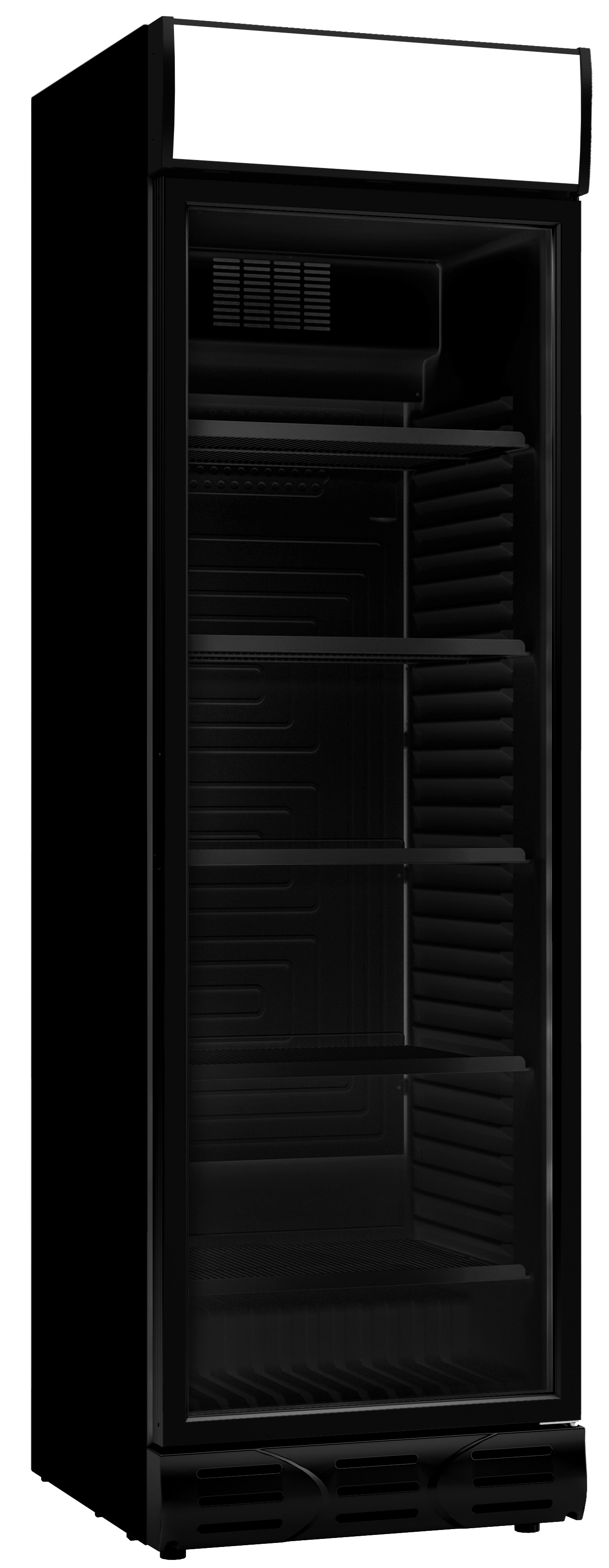 RÉFRIGÉRATEUR 1 PORTE EN VERRE NOIR SENS OUVERTURE PORTE GAUCHE COMBISTEEL 7464.0093