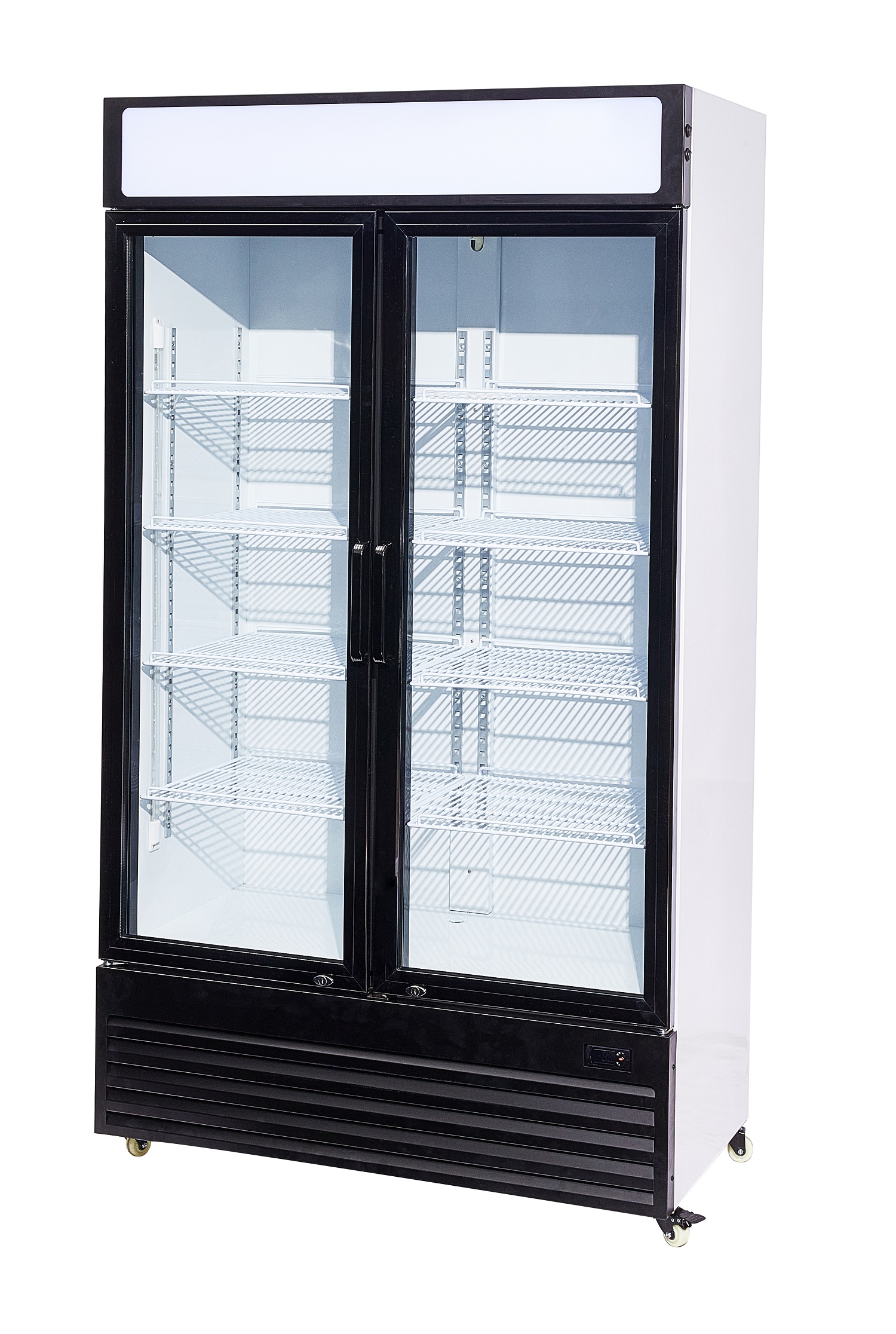 RÉFRIGÉRATEUR 2 PORTES EN VERRE BEZ-750 GD COMBISTEEL 7455.1390