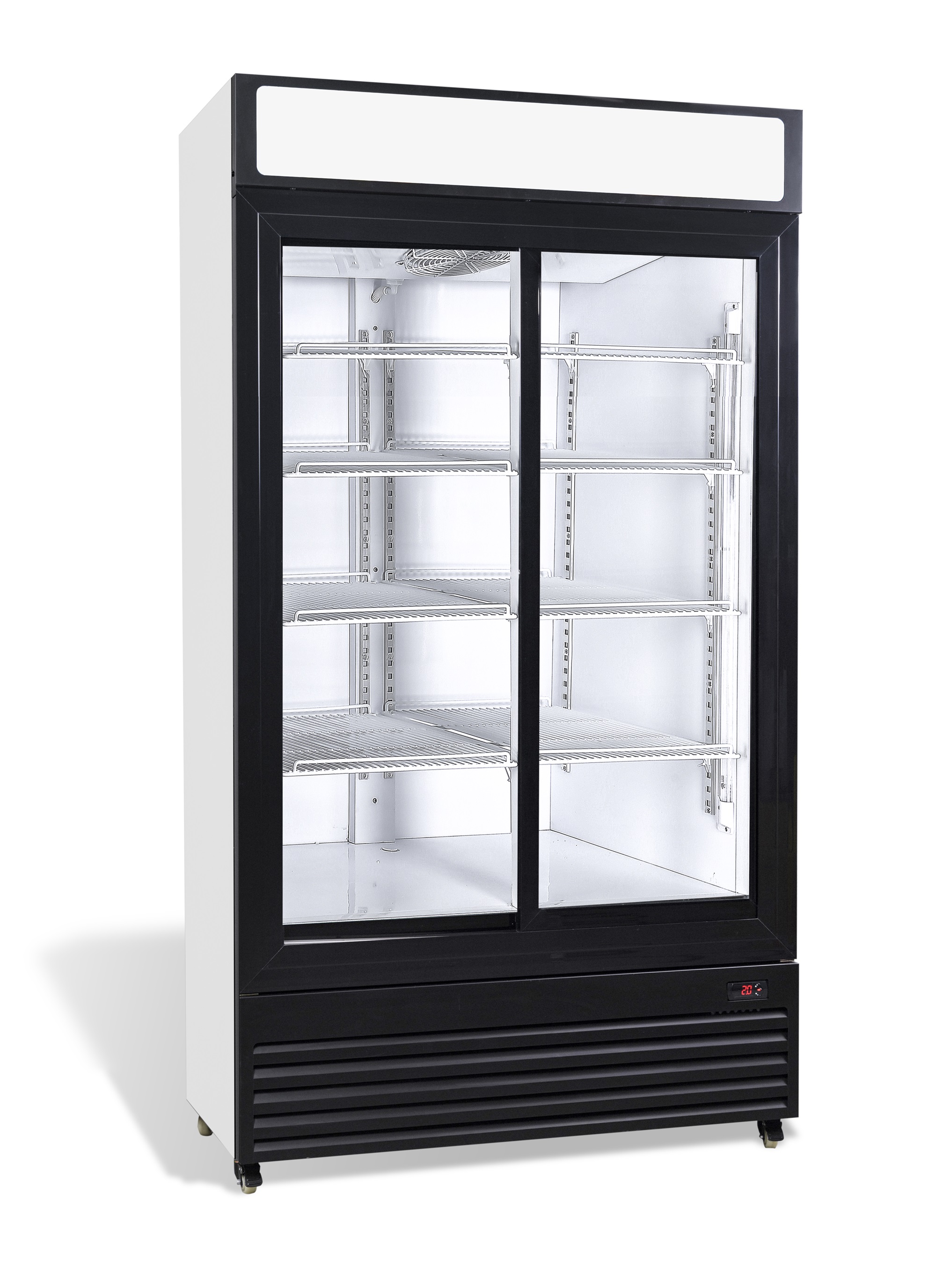 RÉFRIGÉRATEUR AVEC PORTES COULISSANTES EN VERRES BEZ-750 SL COMBISTEEL 7455.1395