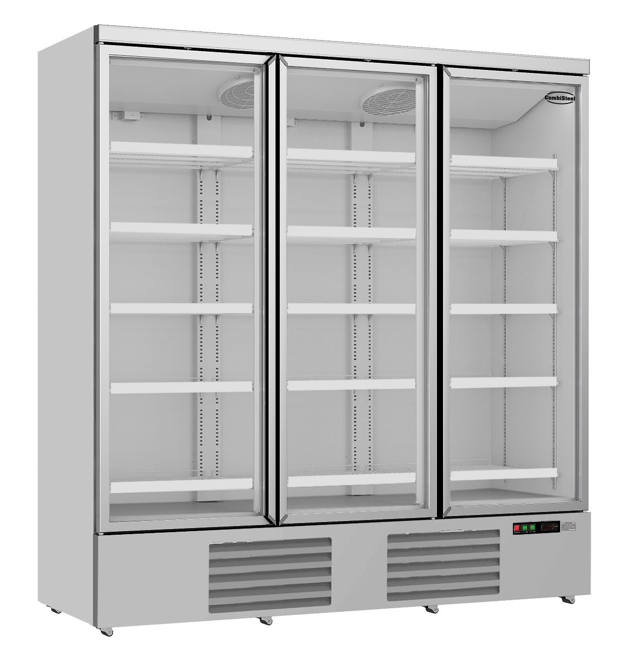RÉFRIGÉRATEUR 3 PORTES EN VERRE JDE-1530R COMBISTEEL 7455.2205