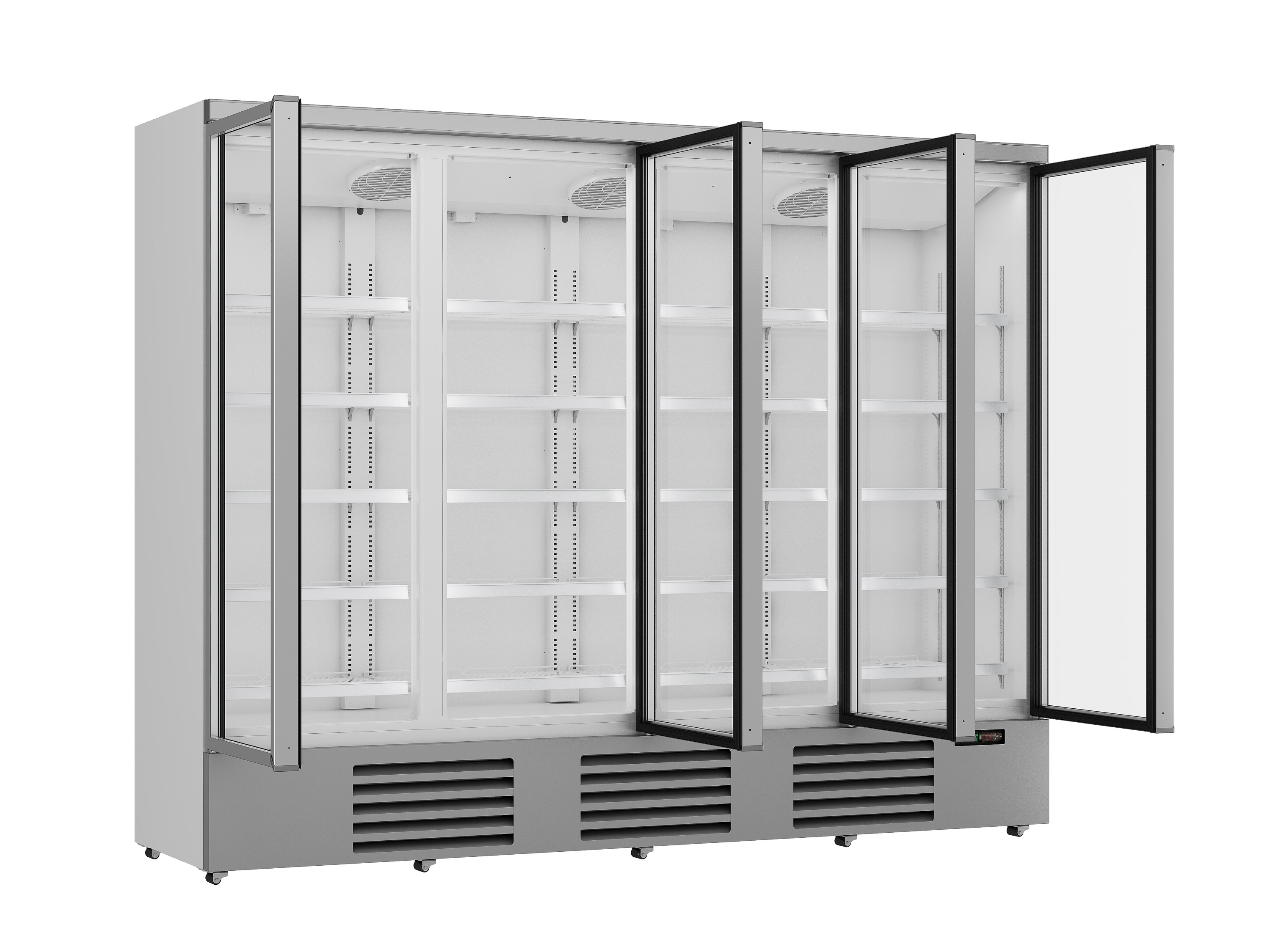 RÉFRIGÉRATEUR 4 PORTES EN VERRE JDE-2025R   *TRANSPORT SUR DEMANDE* COMBISTEEL 7455.2210