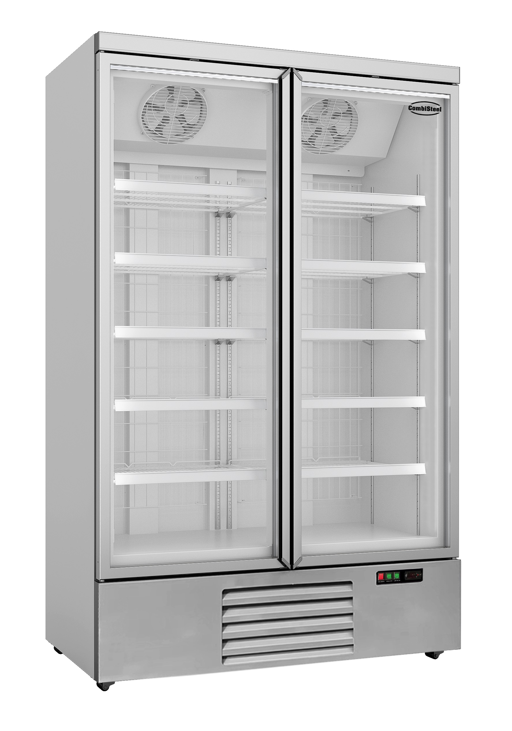 CONGÉLATEUR 2 PORTES EN VERRE JDE-1000F COMBISTEEL 7455.2215