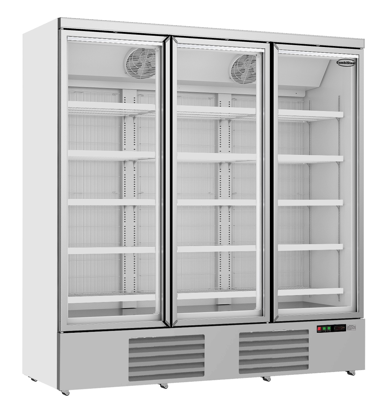 CONGÉLATEUR 3 PORTES EN VERRE JDE-1530F COMBISTEEL 7455.2220