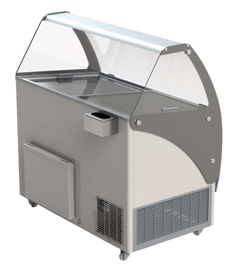 VITRINE À CREME GLACÉE BALI 9X5 LTR COMBISTEEL 7472.0100