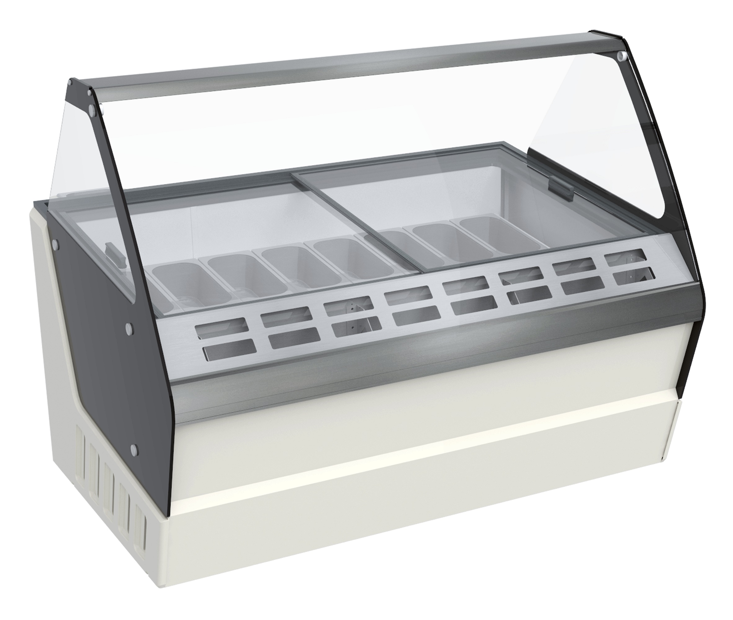 VITRINE À CREME GLACÉE HAWAI 16 5LTR  *TRANSPORT SUR DEMANDE* COMBISTEEL 7472.0115