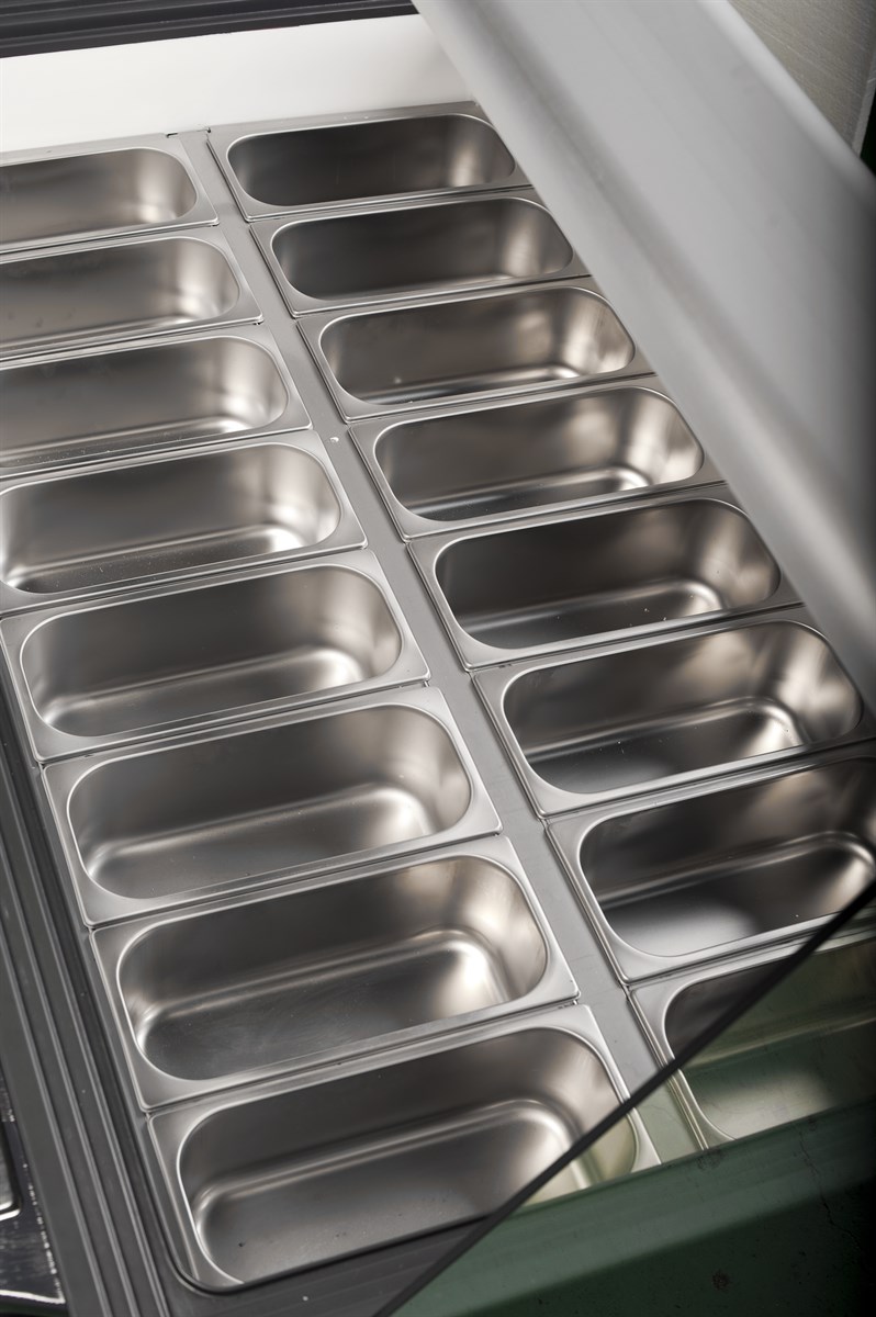 VITRINE À CREME GLACÉE HAWAI 16 5LTR  *TRANSPORT SUR DEMANDE* COMBISTEEL 7472.0115