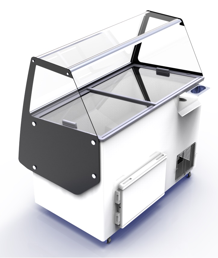 VITRINE À CREME GLACÉE CUBA 13X5 LTR COMBISTEEL 7472.0145