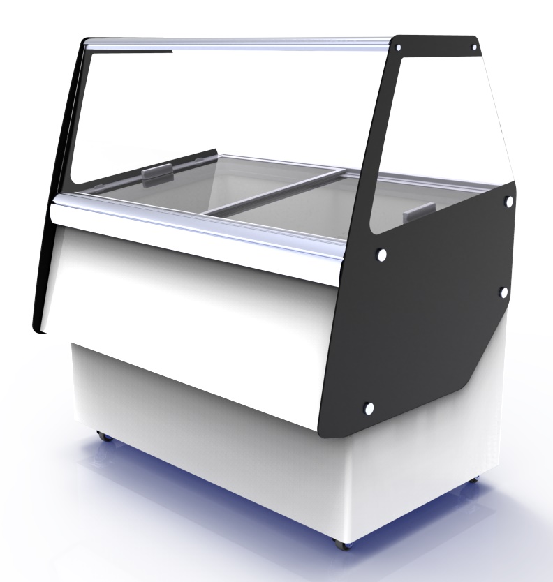 VITRINE À CREME GLACÉE CUBA 13X5 LTR COMBISTEEL 7472.0145