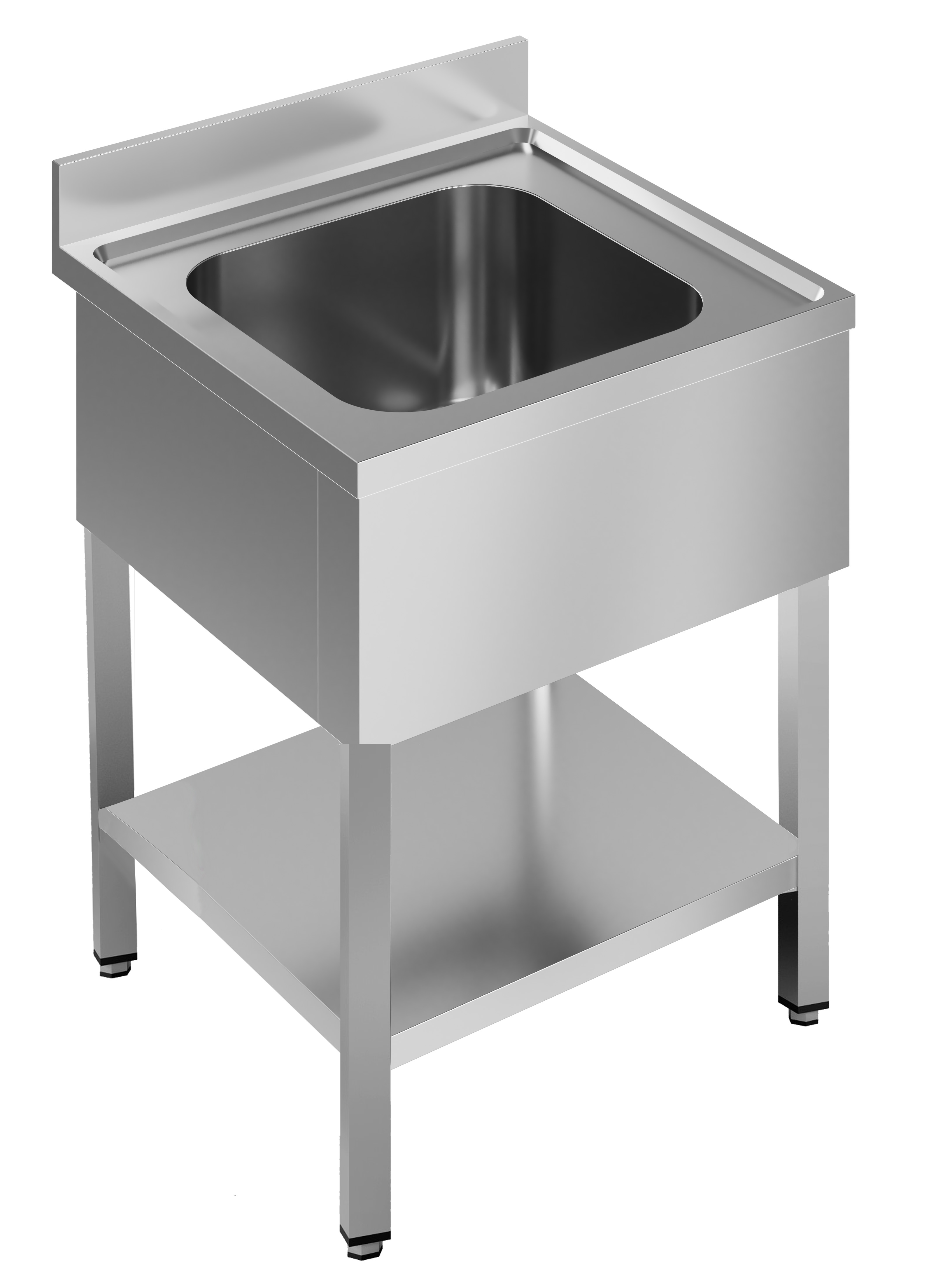 700 BLOC-ÉVIER ÉTAGÈRE DÉMONTABLE 1 CENTRE 700 COMBISTEEL 7452.0420