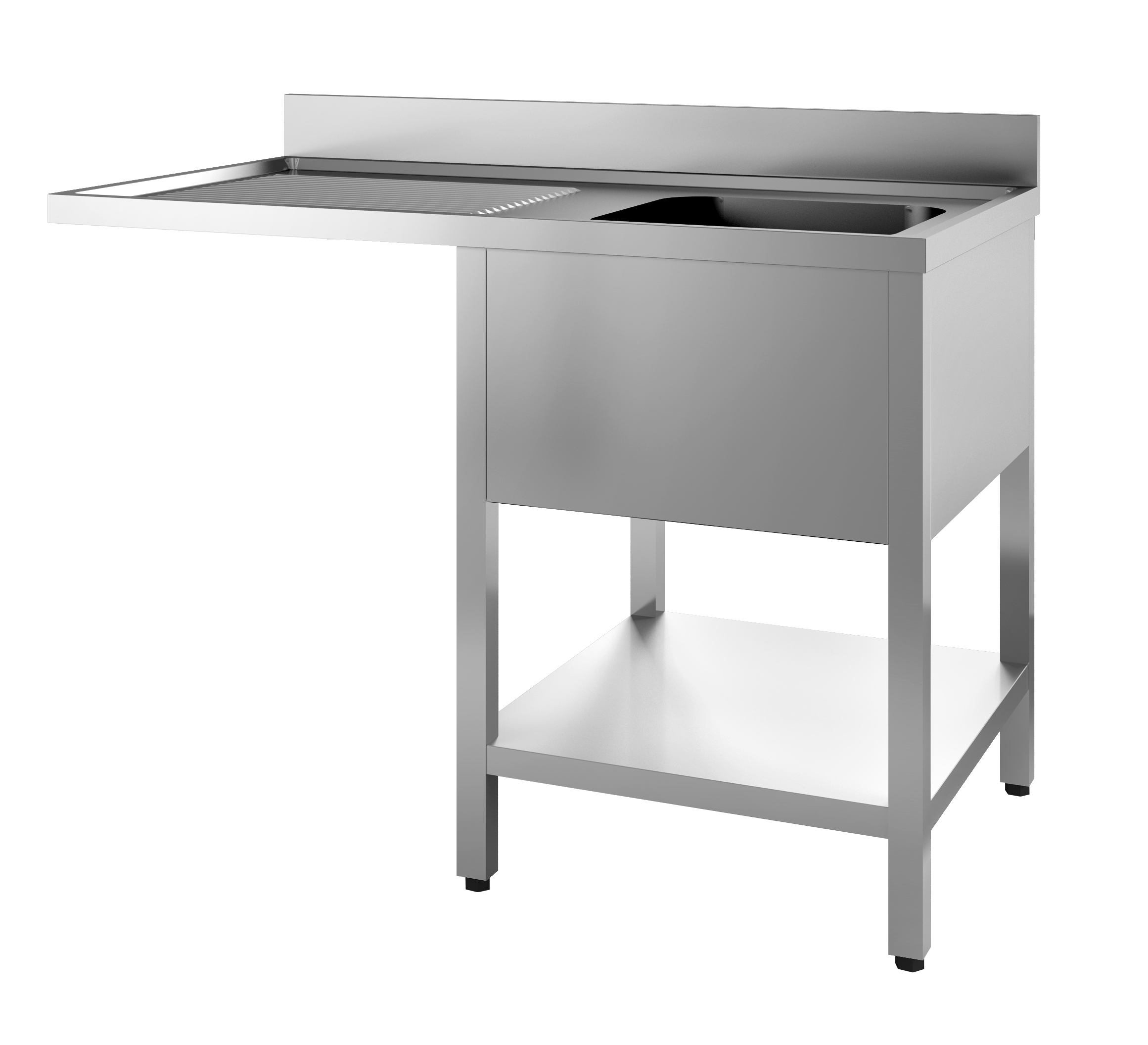 700 BLOC-ÉVIER ÉTAGÈRE LAVE-VAISSELLE DÉMONTABLE 1 À DROITE 1400 COMBISTEEL 7452.0480