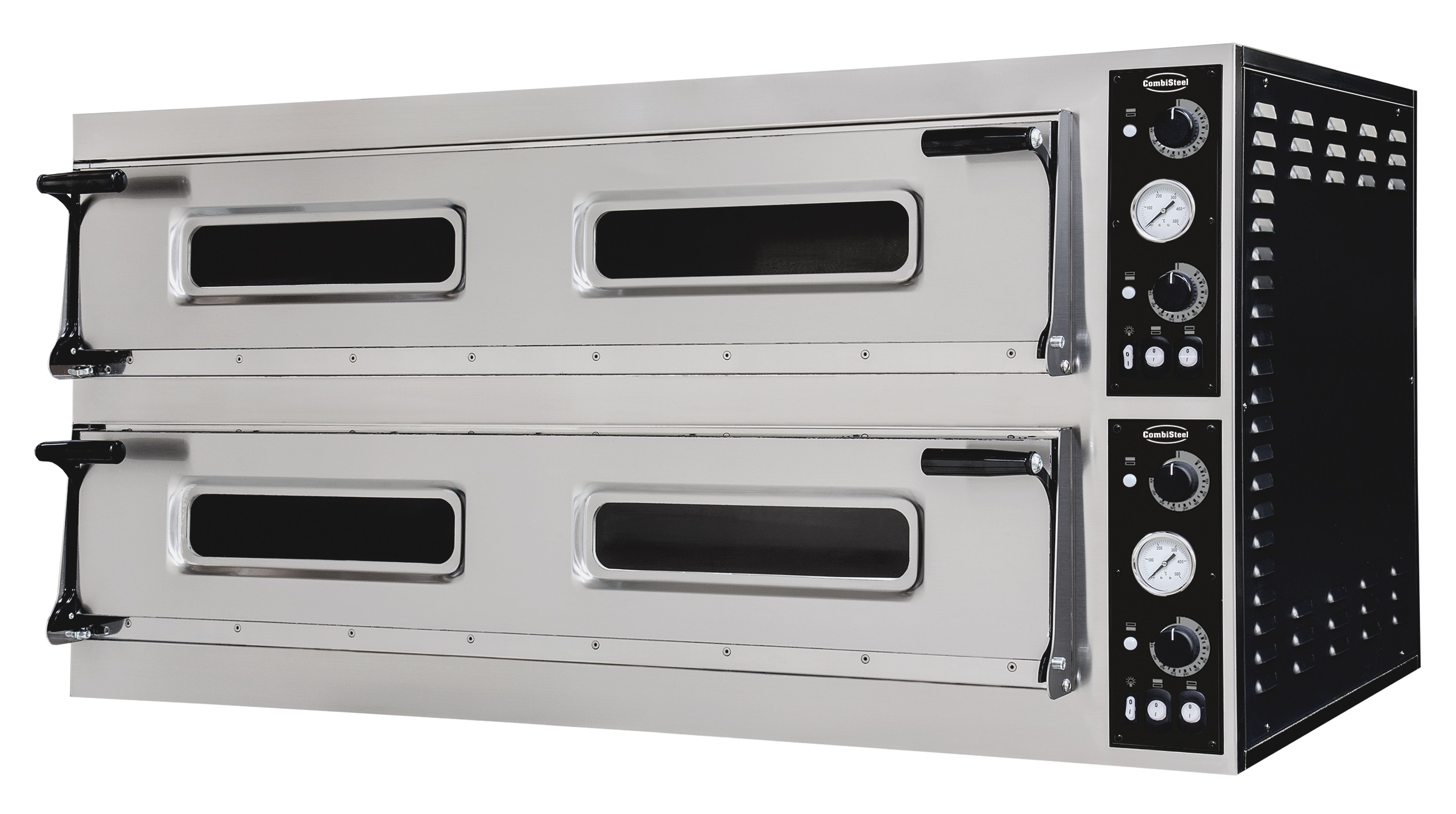 FOUR À PIZZA PLAQUES DOUBLE 2 x 9 COMBISTEEL 7485.0055