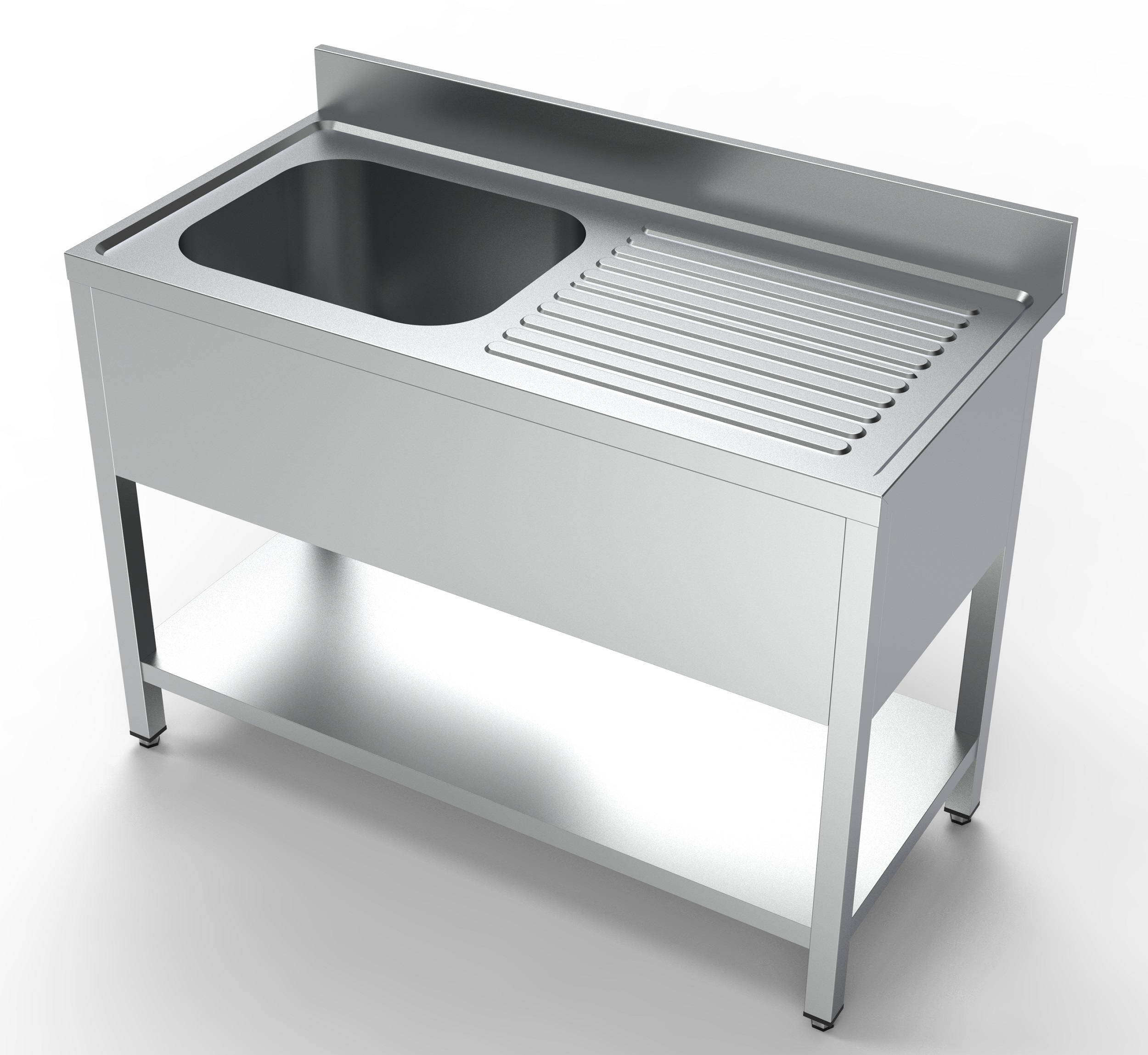 600 BLOC-ÉVIER ÉTAGÈRE 1 À GAUCHE 1200 COMBISTEEL 7333.0800