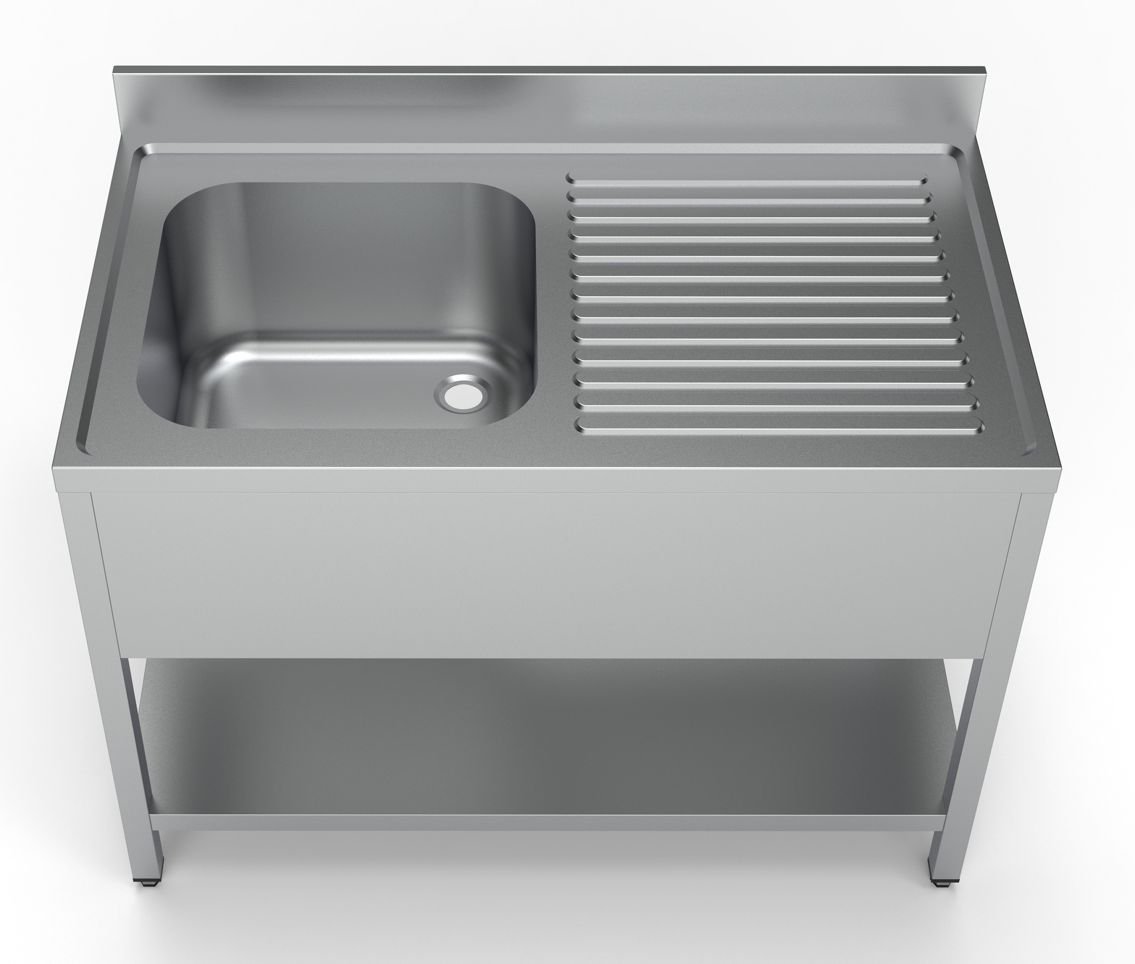 700 BLOC-ÉVIER ÉTAGÈRE 1 À GAUCHE 1200 COMBISTEEL 7333.0830