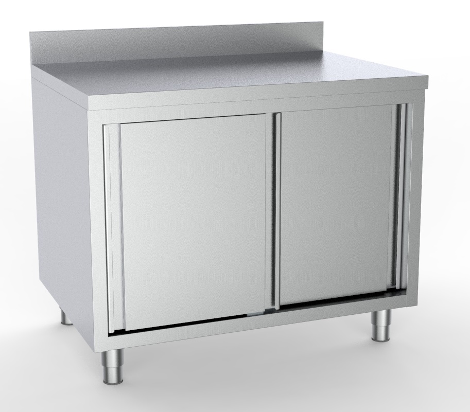 600 PLAN DE TRAVAIL PORTES COULISSTANTES BORD RELEVÉ 1600 COMBISTEEL 7333.0230