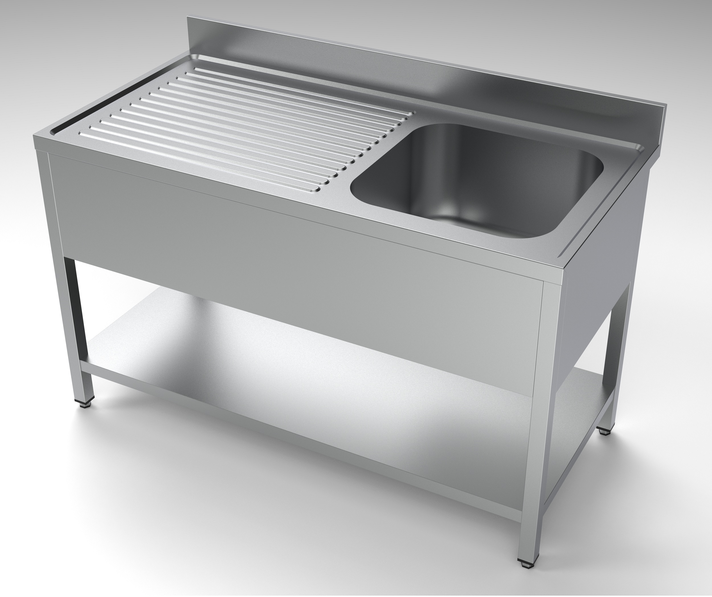 700 BLOC-ÉVIER ÉTAGÈRE 1 À DROITE 1400 COMBISTEEL 7333.0845