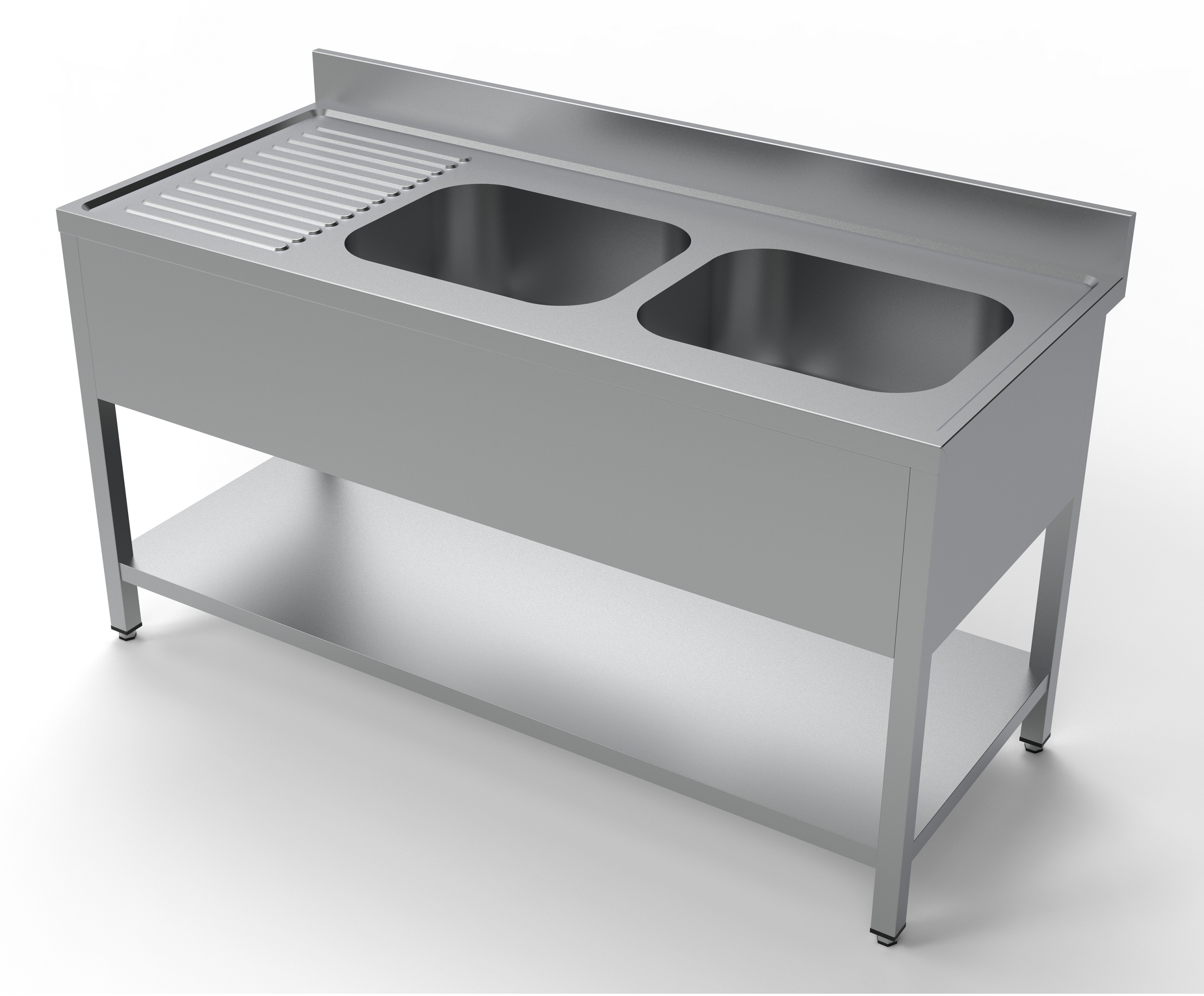 700 BLOC-ÉVIER ÉTAGÈRE 2 À DROITE 1600 COMBISTEEL 7333.0855