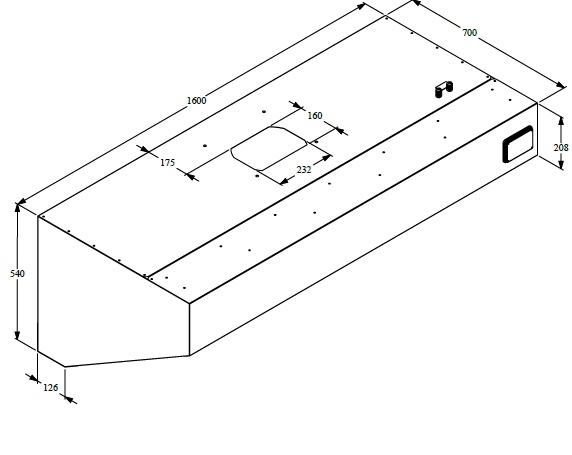 700 HOTTES MURALES COMPLET 1600 COMBISTEEL 7333.0710