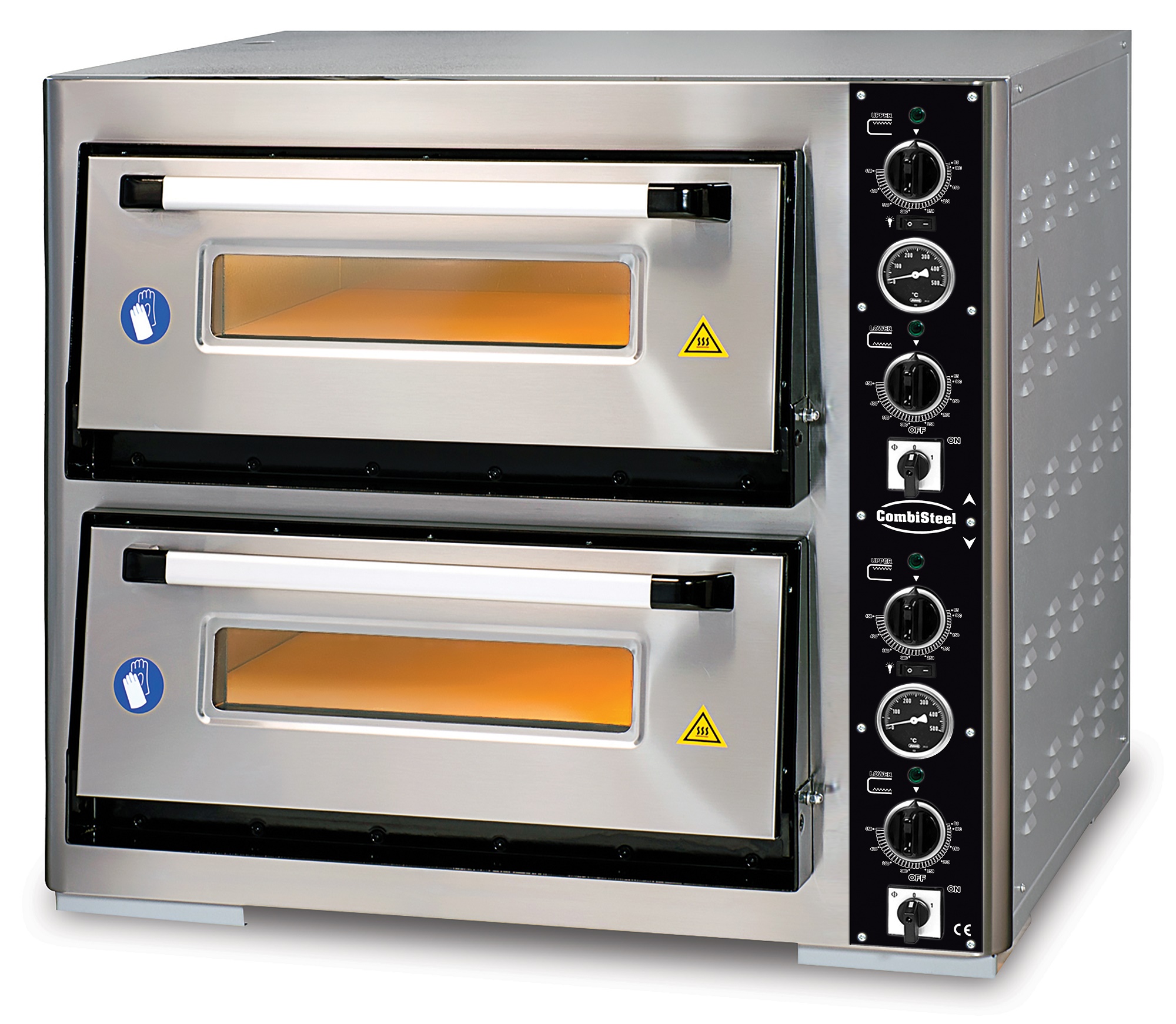 ELEC. FOUR À PIZZA DOUBLE 2 X 4 COMBISTEEL 7491.1020