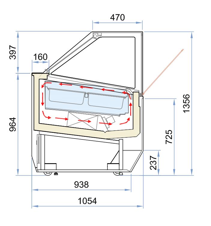 VITRINE À CREME GLACÉE MILLENIUM 12 COMBISTEEL 7295.0040