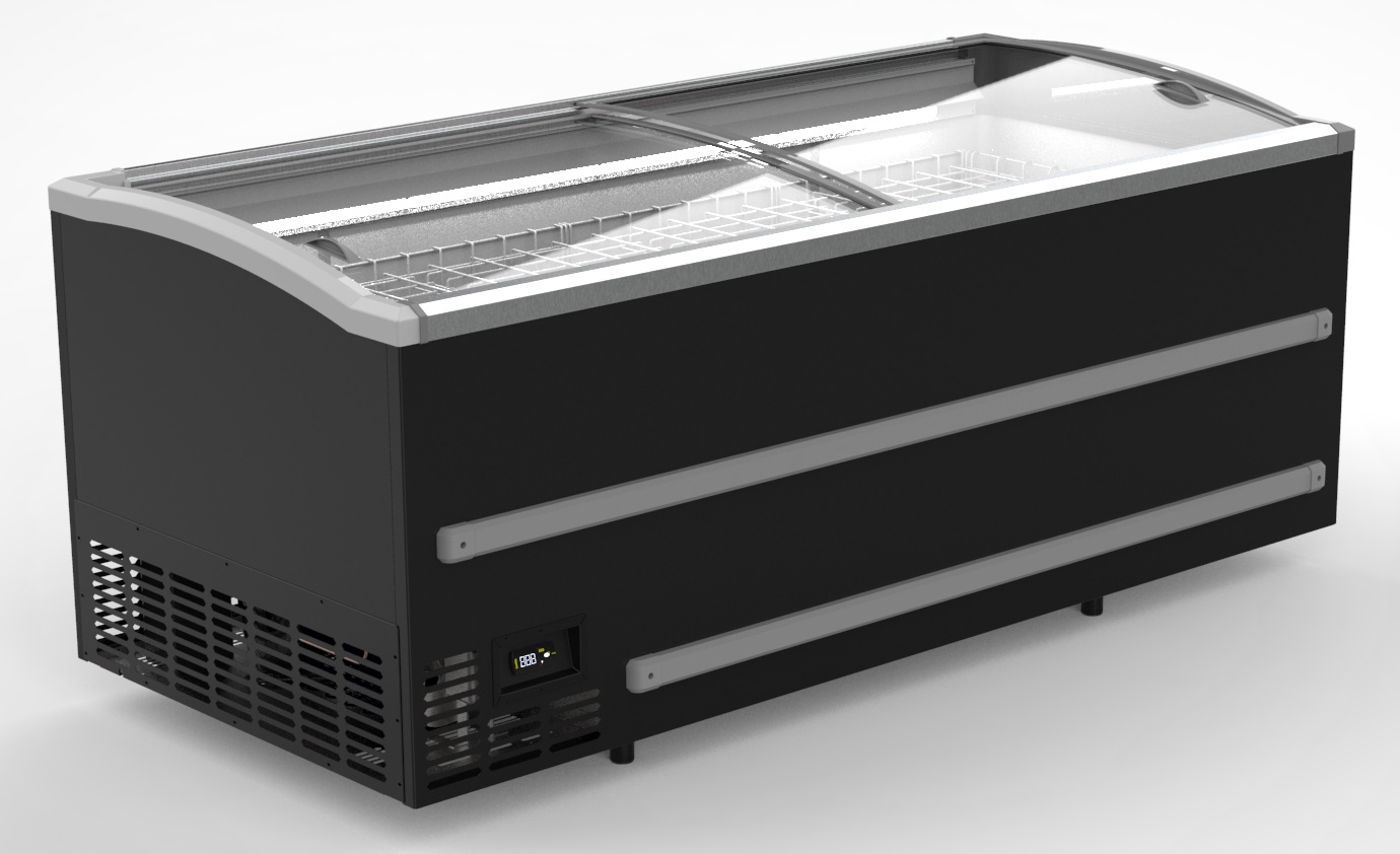 CONGÉLATEUR BAHUT POUR SUPERMARCHÉ NOIR 2500  DÉGIVRAGE MANUEL  *TRANSPORT SUR DEMANDE* COMBISTEEL 7072.0020
