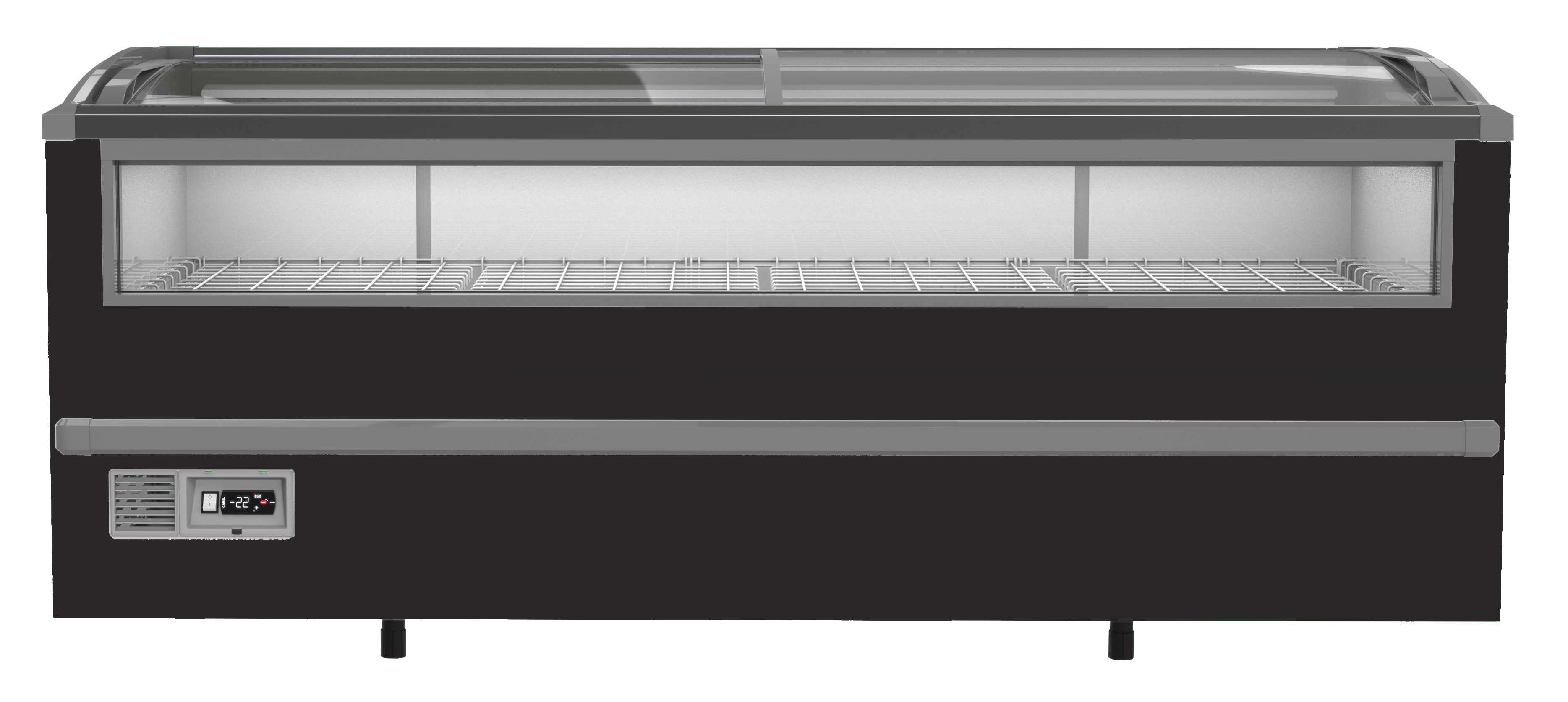 CONGÉLATEUR BAHUT POUR SUPERMARCHÉ NOIR 2125  DÉGIVRAGE MANUEL COMBISTEEL 7072.0030