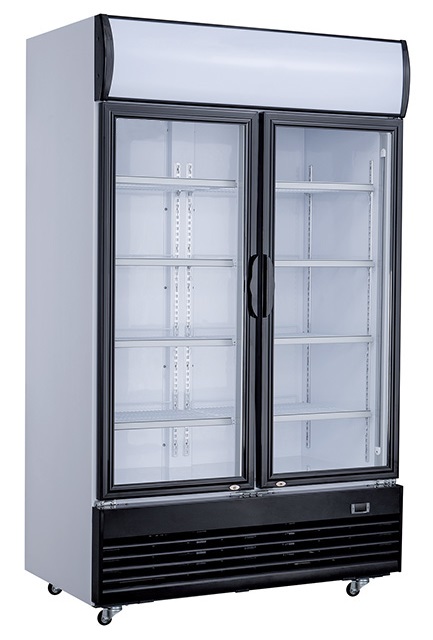 RÉFRIGÉRATEUR 2 PORTES EN VERRE 1000L COMBISTEEL 7527.0105