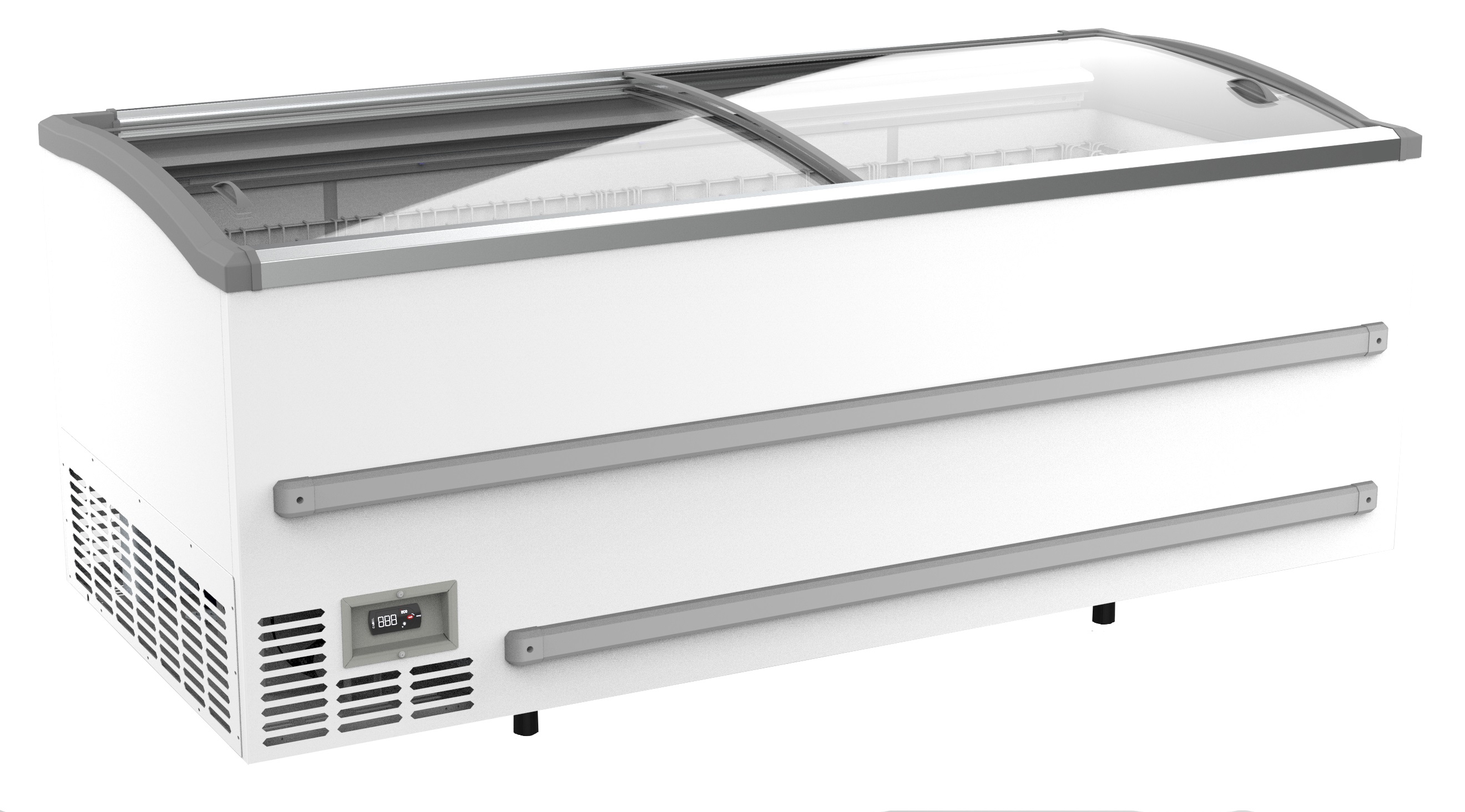 CONGÉLATEUR BAHUT POUR SUPERMARCHÉ BLANC 2125  DÉGIVRAGE MANUEL COMBISTEEL 7072.0055