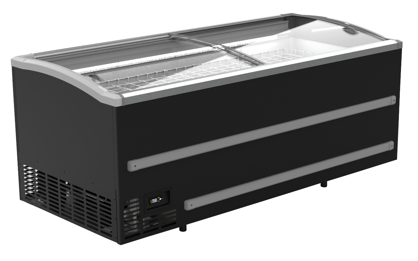 CONGÉLATEUR BAHUT POUR SUPERMARCHÉ NOIR 1880  DÉGIVRAGE AUTOMATIQUE COMBISTEEL 7072.0100