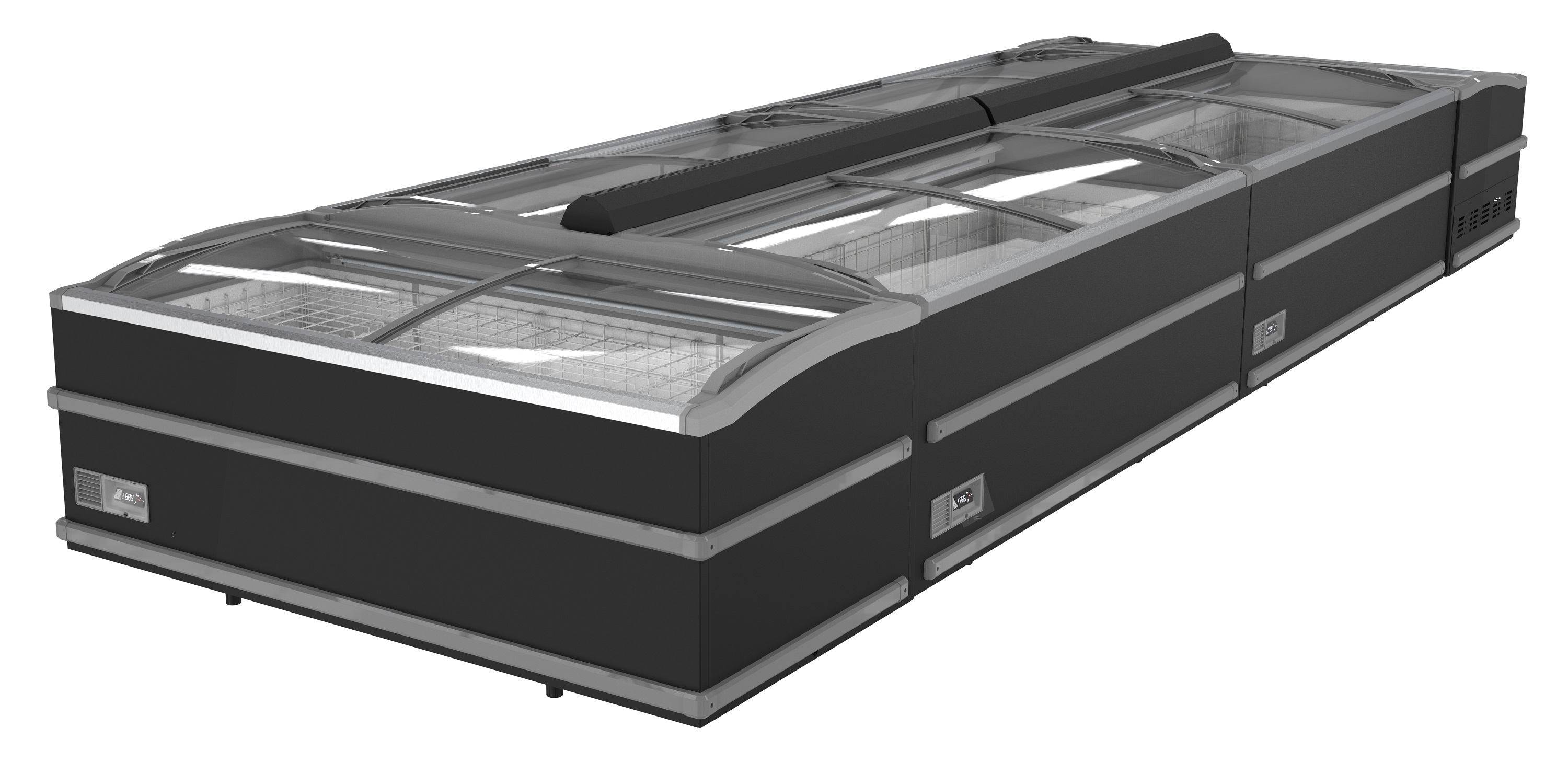 CONGÉLATEUR BAHUT POUR SUPERMARCHÉ NOIR 1880  DÉGIVRAGE AUTOMATIQUE COMBISTEEL 7072.0100