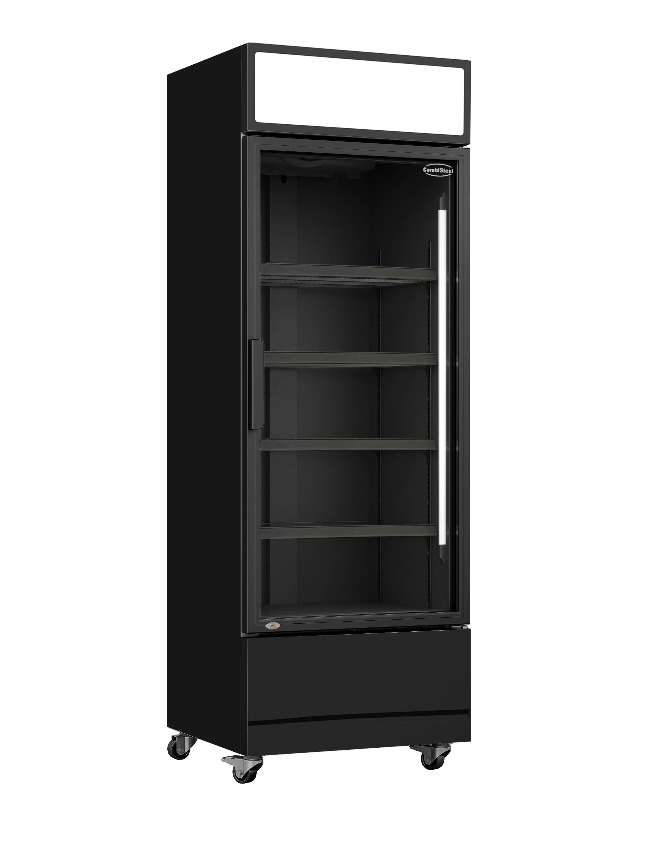 RÉFRIGÉRATEUR PORTE EN VERRE FCU-370 BL COMBISTEEL 7455.2104