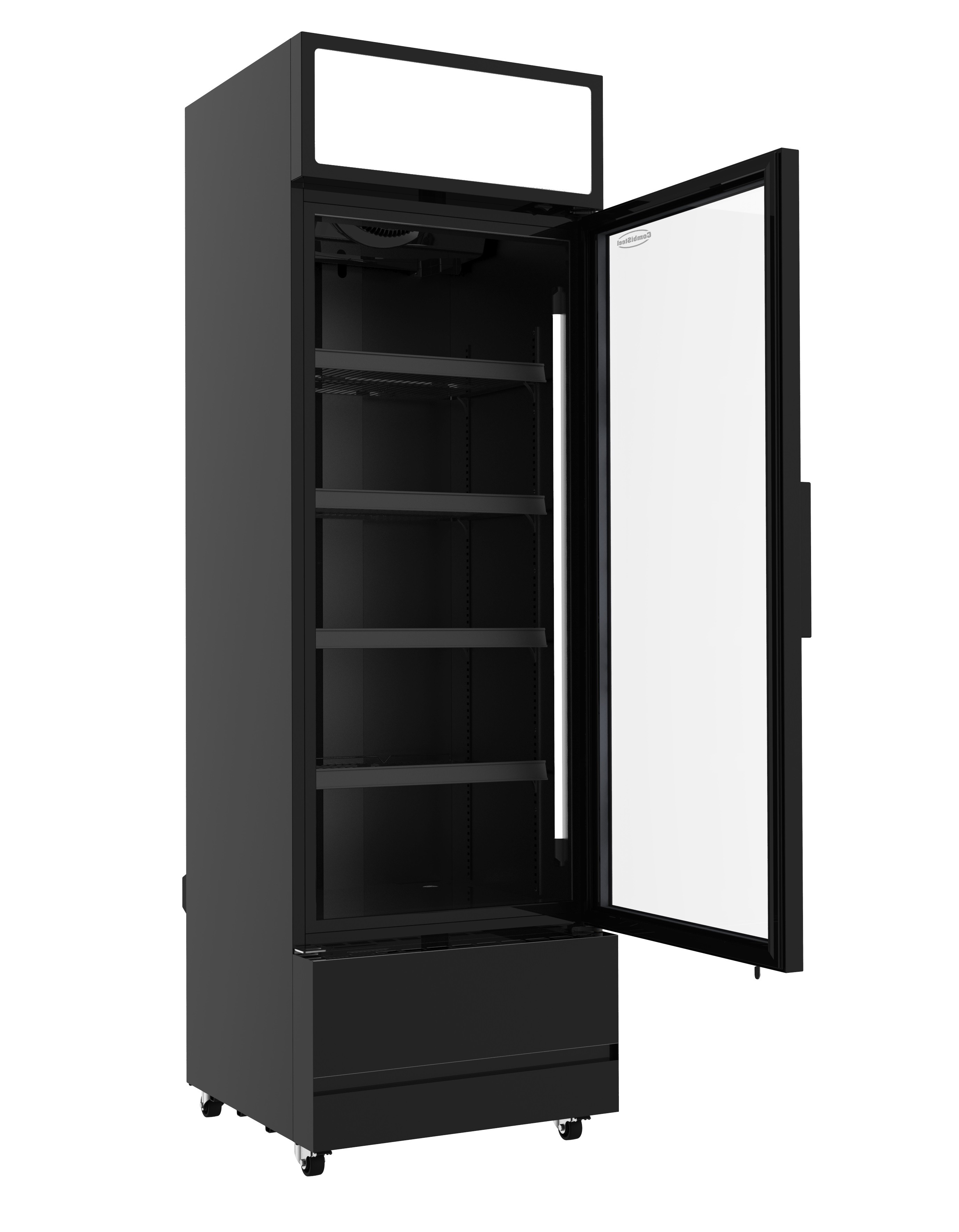 RÉFRIGÉRATEUR PORTE EN VERRE FCU-370 BL COMBISTEEL 7455.2104