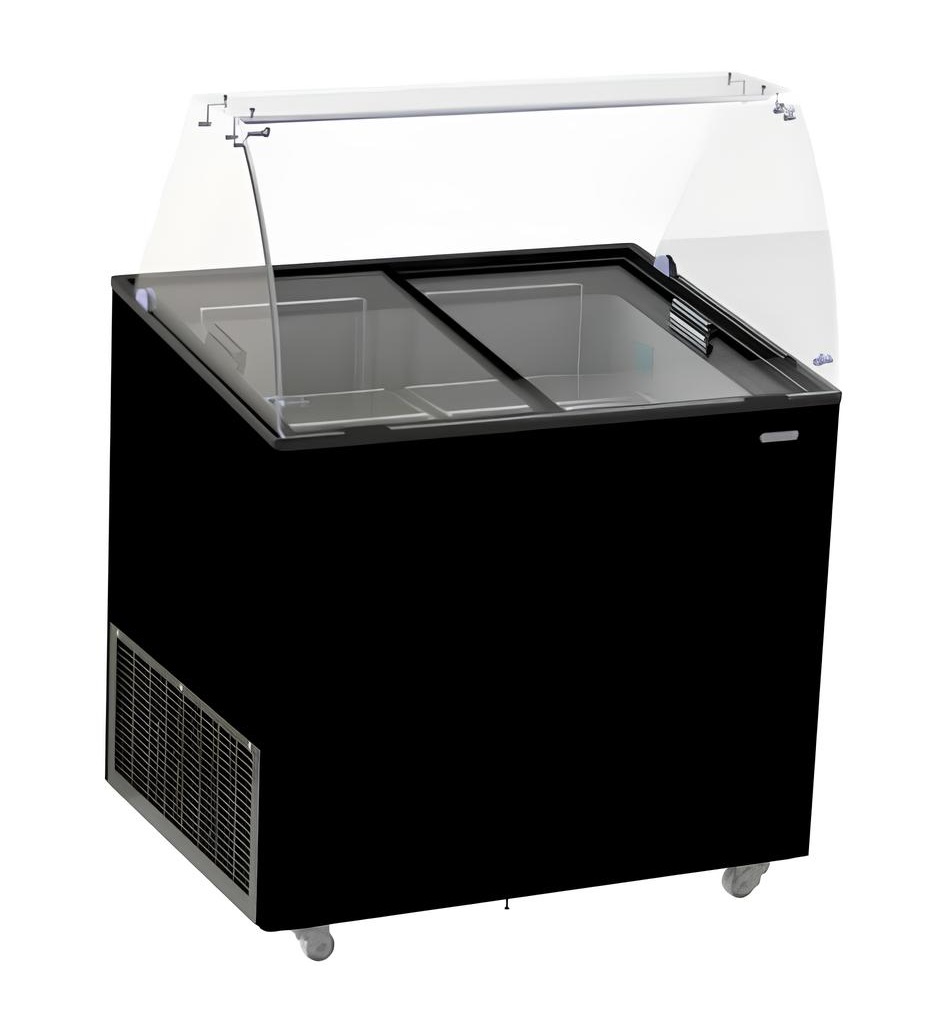 VITRINE À CREME GLACÉE CORSICA NOIR 6X5 LTR COMBISTEEL 7472.0124