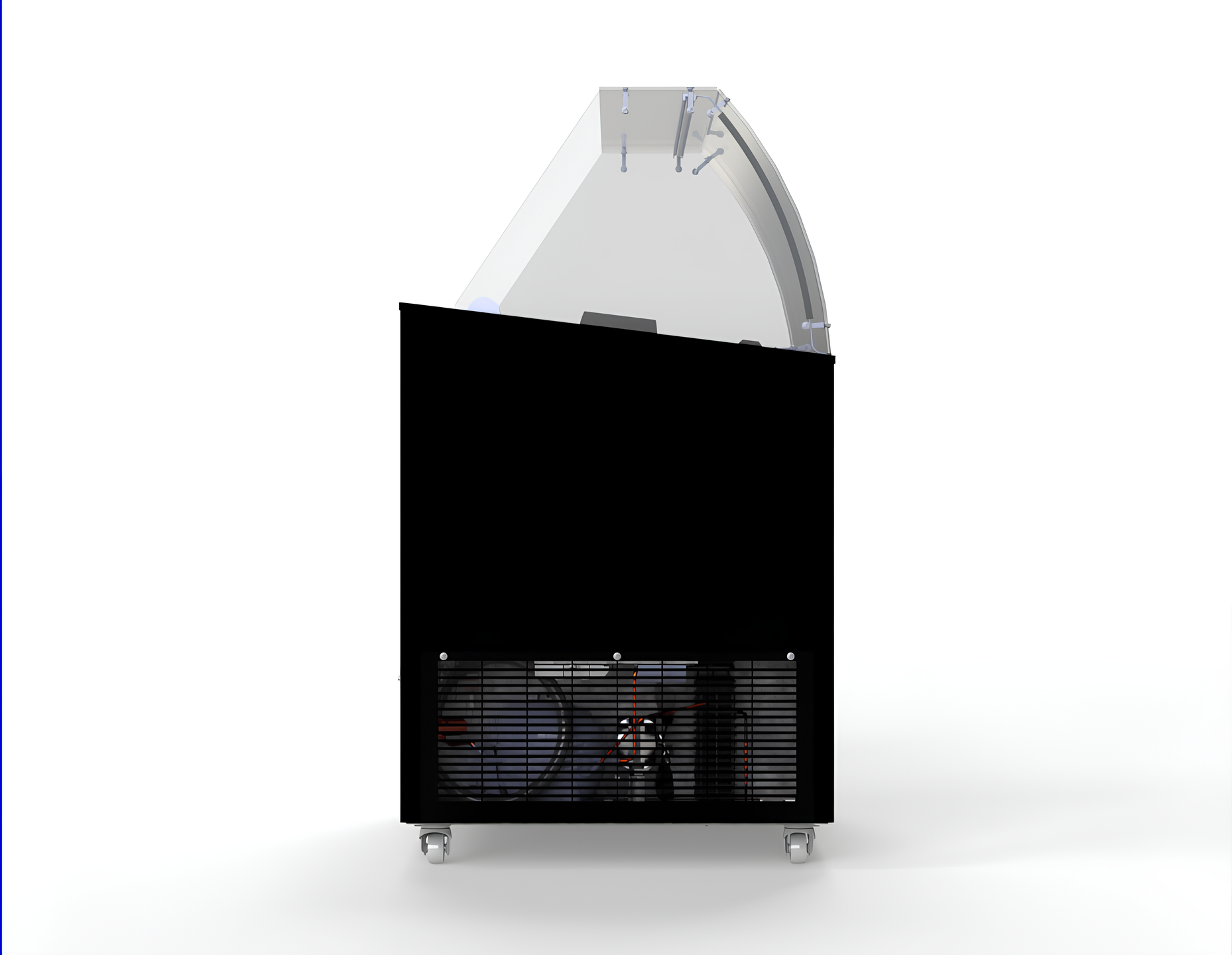 VITRINE À CREME GLACÉE CORSICA NOIR 6X5 LTR COMBISTEEL 7472.0124