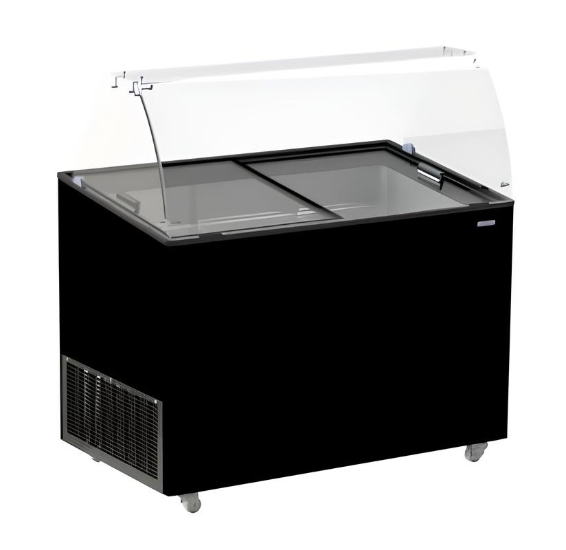 VITRINE À CREME GLACÉE JAVA NOIR 8x5 LTR COMBISTEEL 7472.0129