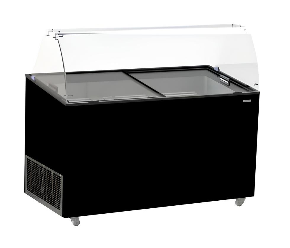 VITRINE À CREME GLACÉE TENERIFE NOIR 10X5 LTR COMBISTEEL 7472.0134