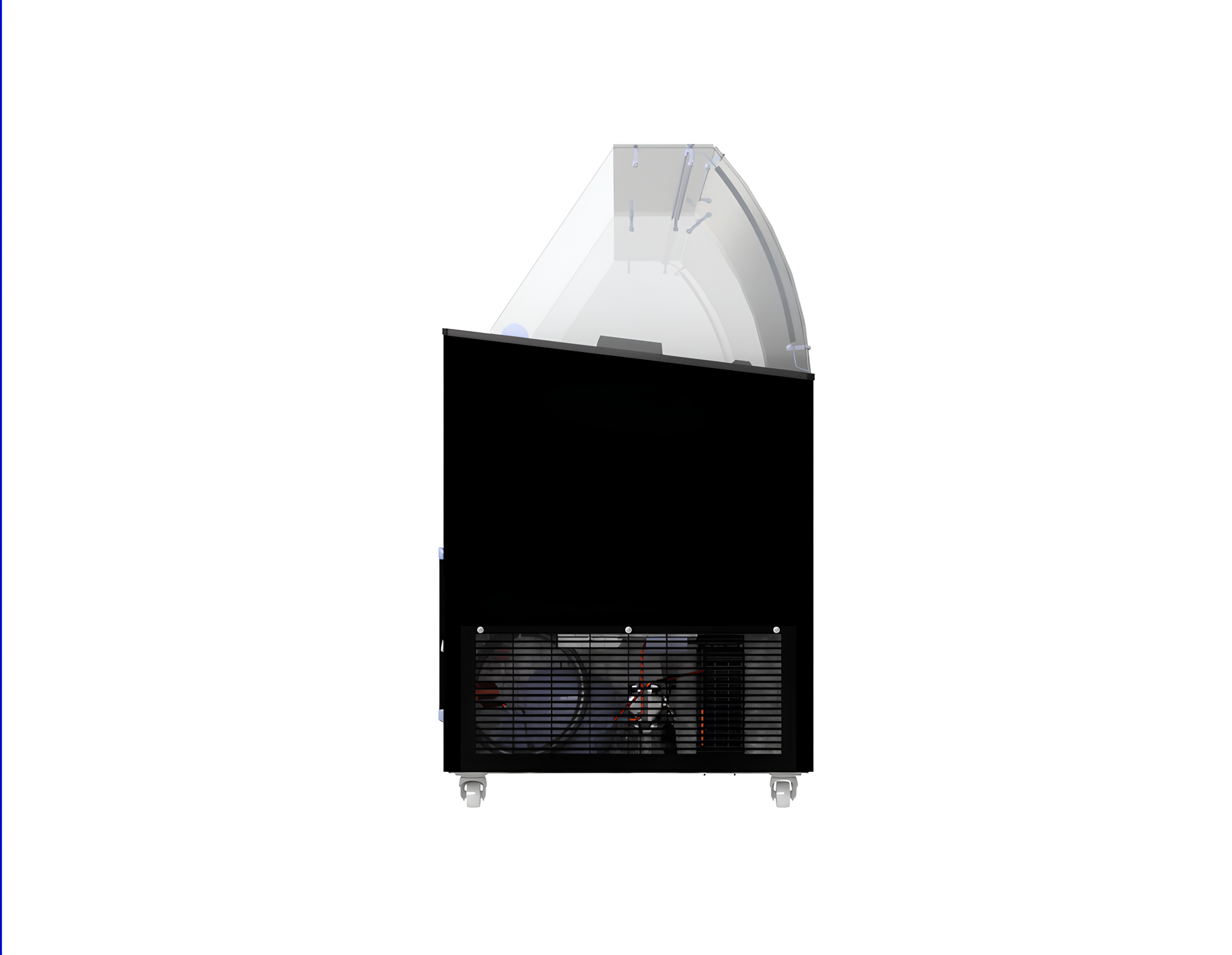 VITRINE À CREME GLACÉE TENERIFE NOIR 10X5 LTR COMBISTEEL 7472.0134