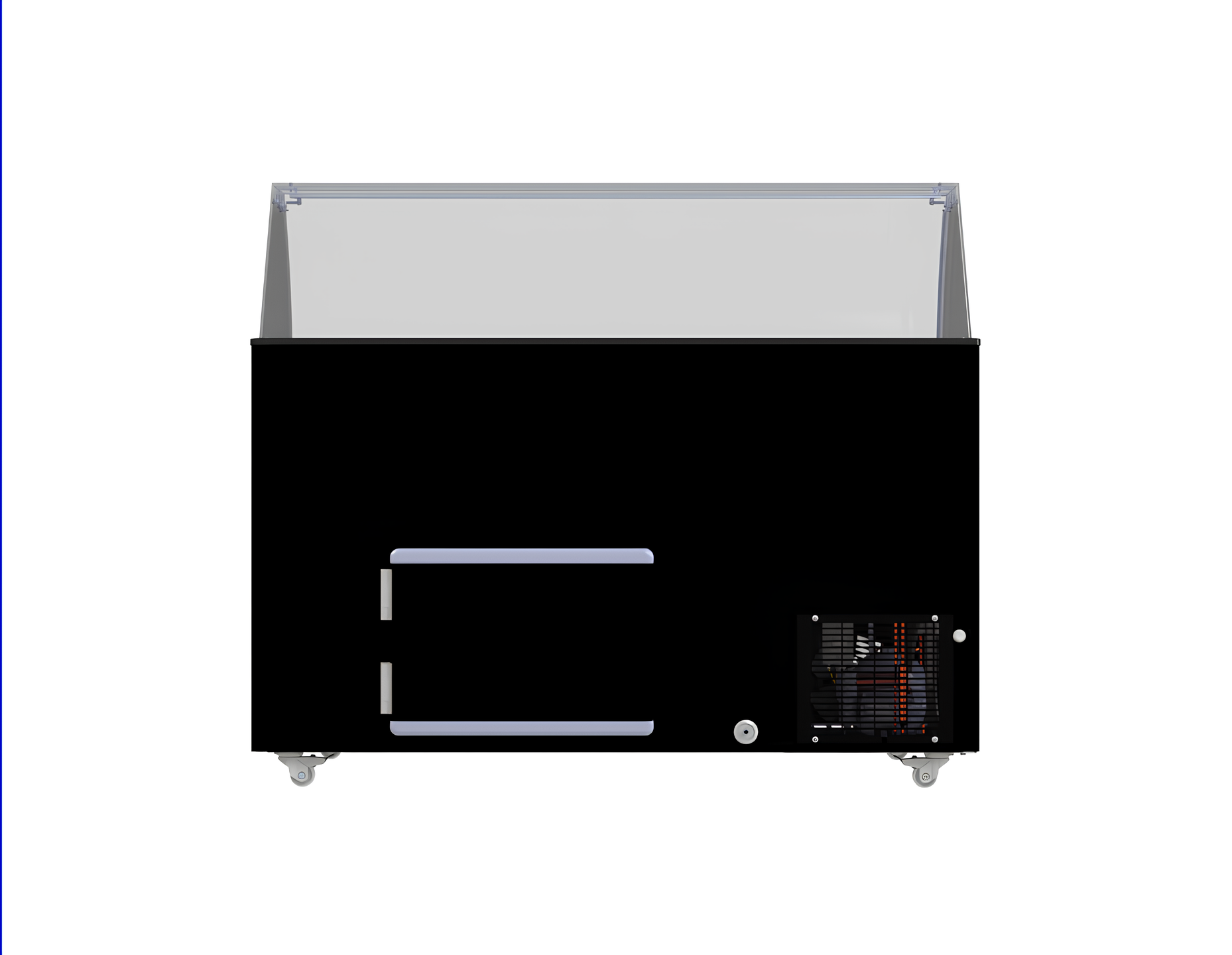 VITRINE À CREME GLACÉE TENERIFE NOIR 10X5 LTR COMBISTEEL 7472.0134