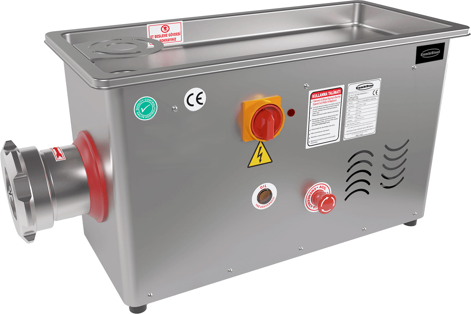 HACHOIR 22 - 450KG/H 400V - AVEC TÊTE FIXE COMBISTEEL 7073.0065