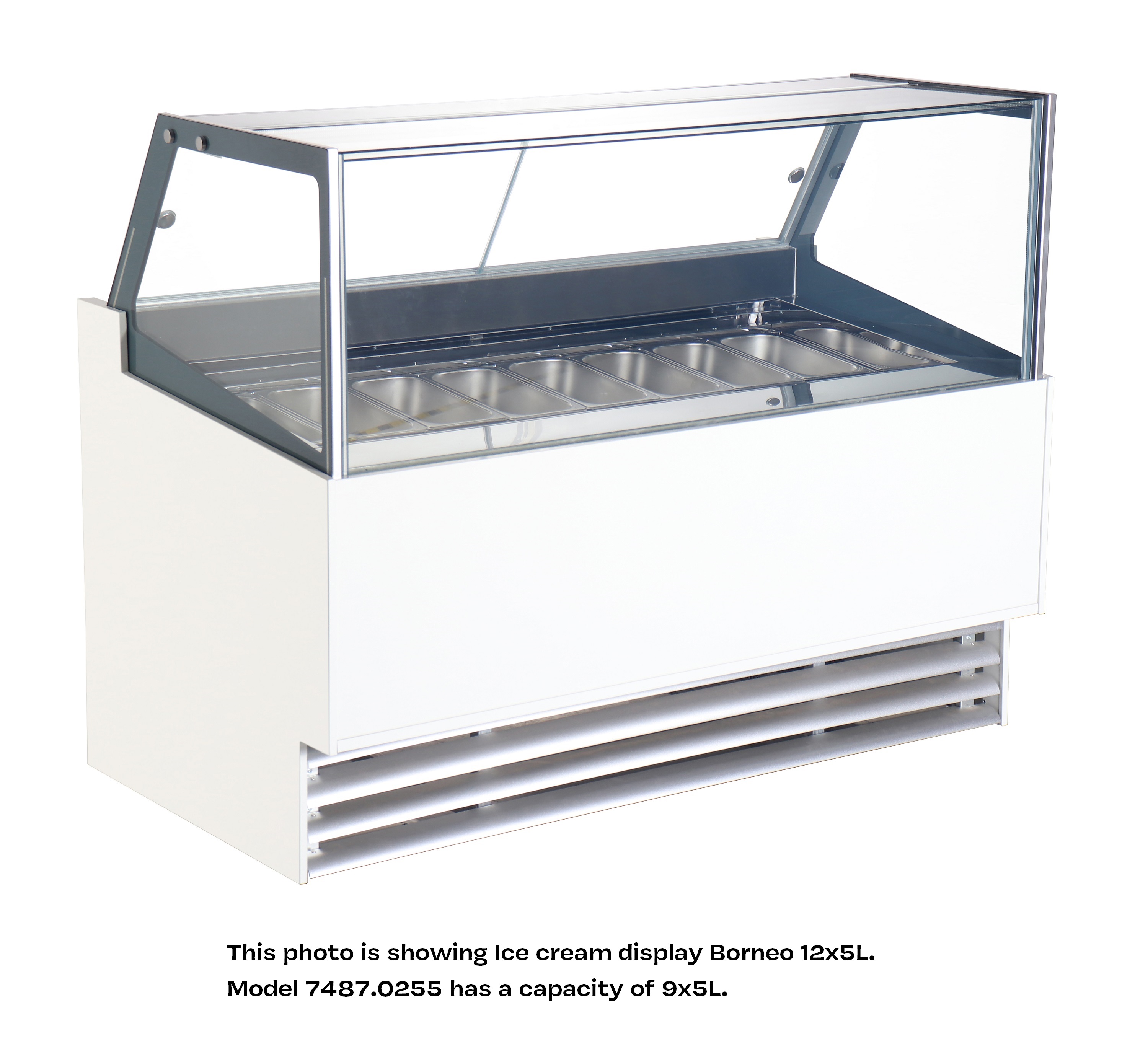 VITRINE À CREME GLACÉE PHUKET 9X5L COMBISTEEL 7487.0255